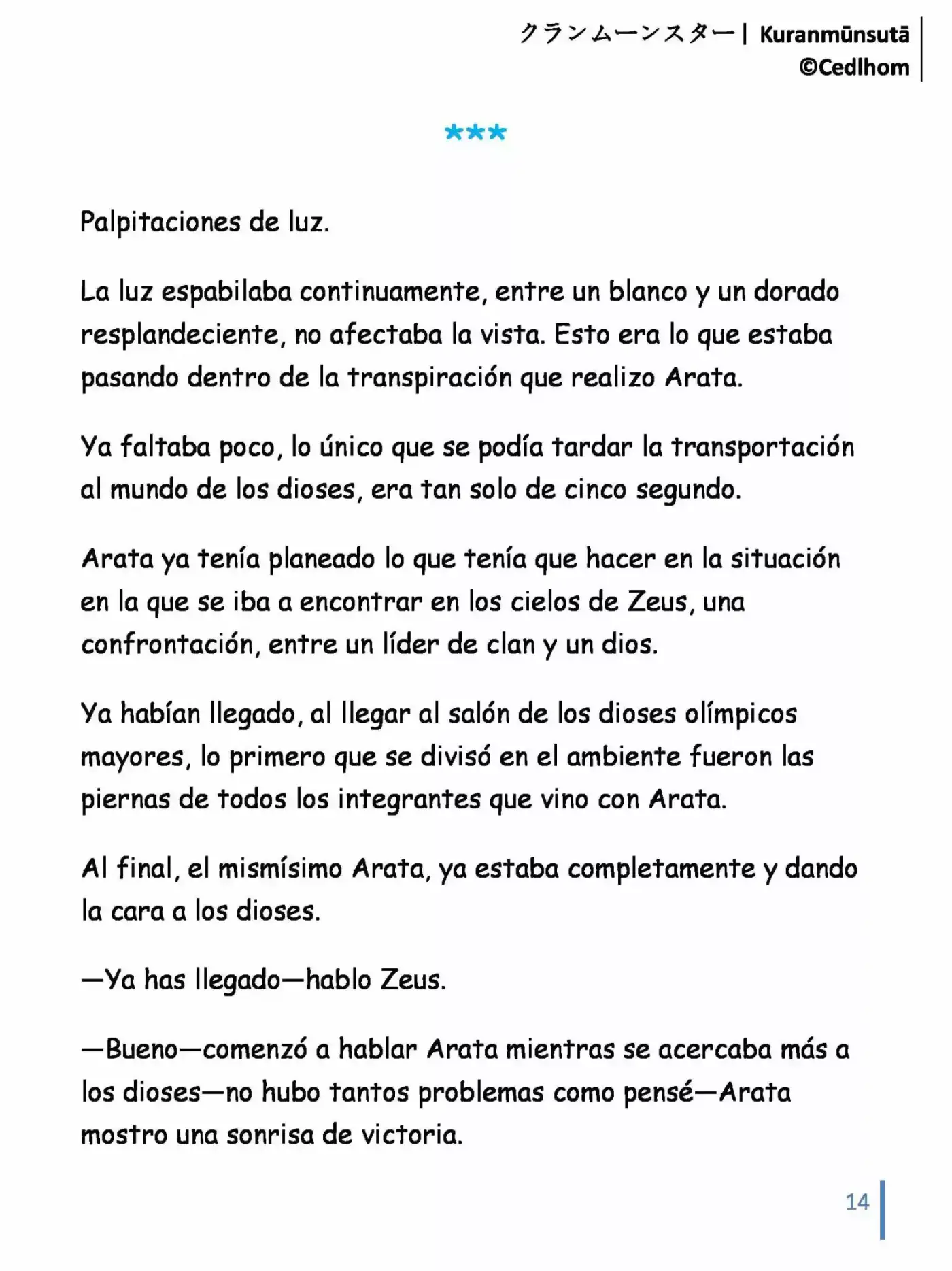 Kuranmūnsutā (Novela) - Capítulo 11 - Página 14 - LectorTMOo