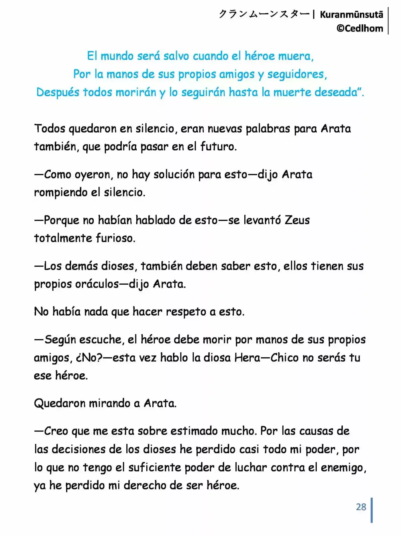 Kuranmūnsutā (Novela) - Capítulo 11 - Página 28 - LectorTMOo