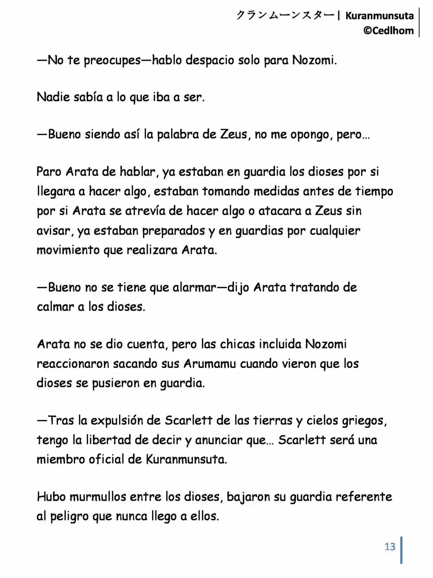 Kuranmūnsutā (Novela) - Capítulo 12 - Página 13 - LectorTMOo