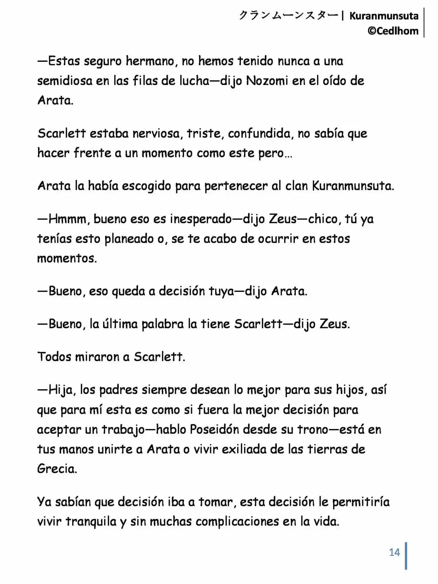Kuranmūnsutā (Novela) - Capítulo 12 - Página 14 - LectorTMOo
