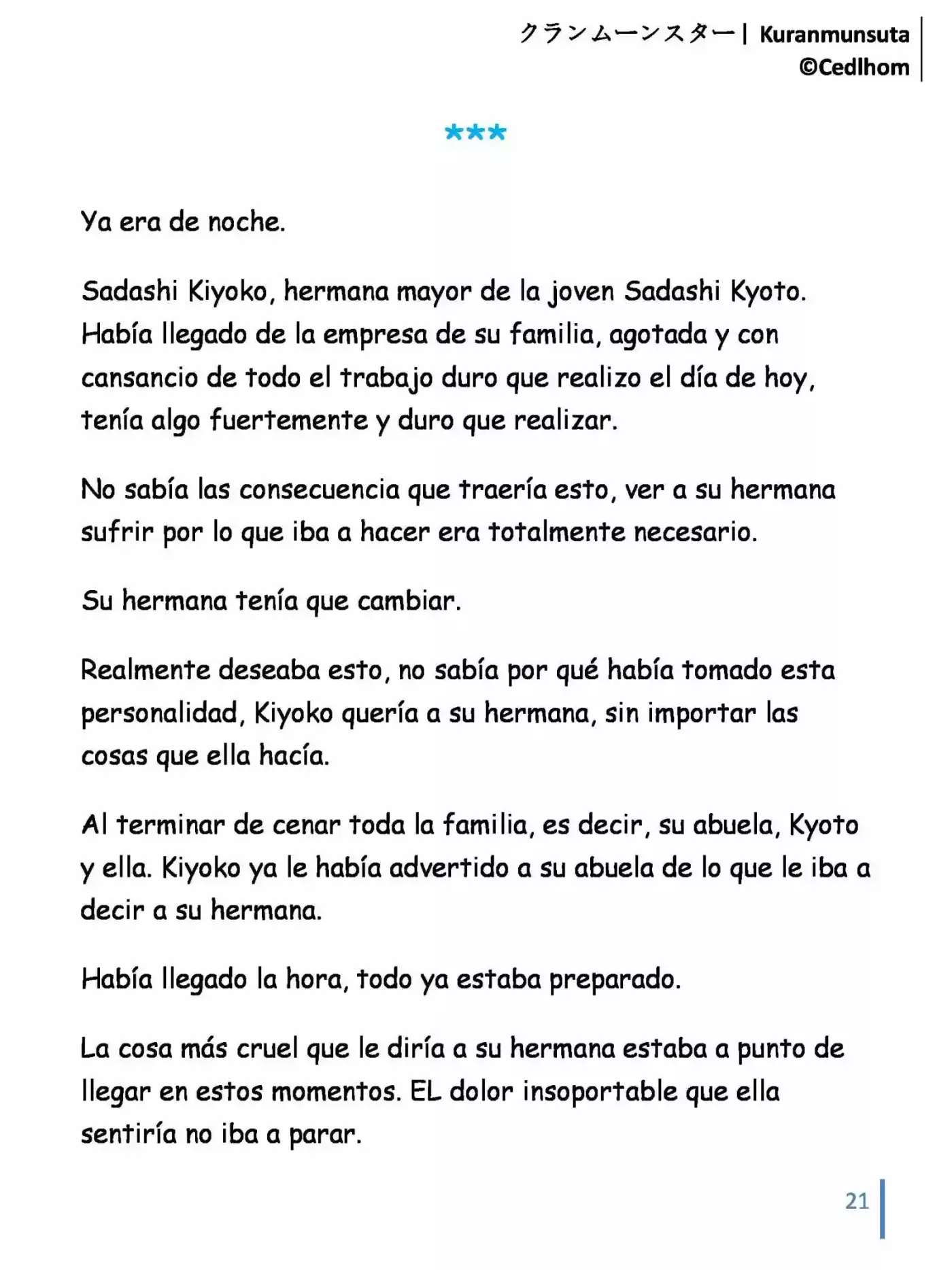 Kuranmūnsutā (Novela) - Capítulo 12 - Página 21 - LectorTMOo
