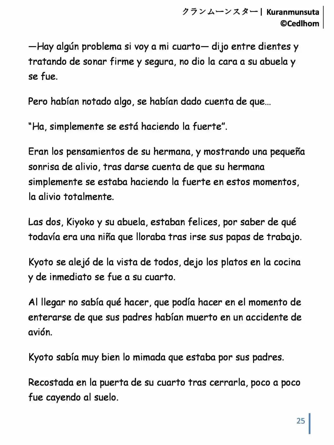Kuranmūnsutā (Novela) - Capítulo 12 - Página 25 - LectorTMOo