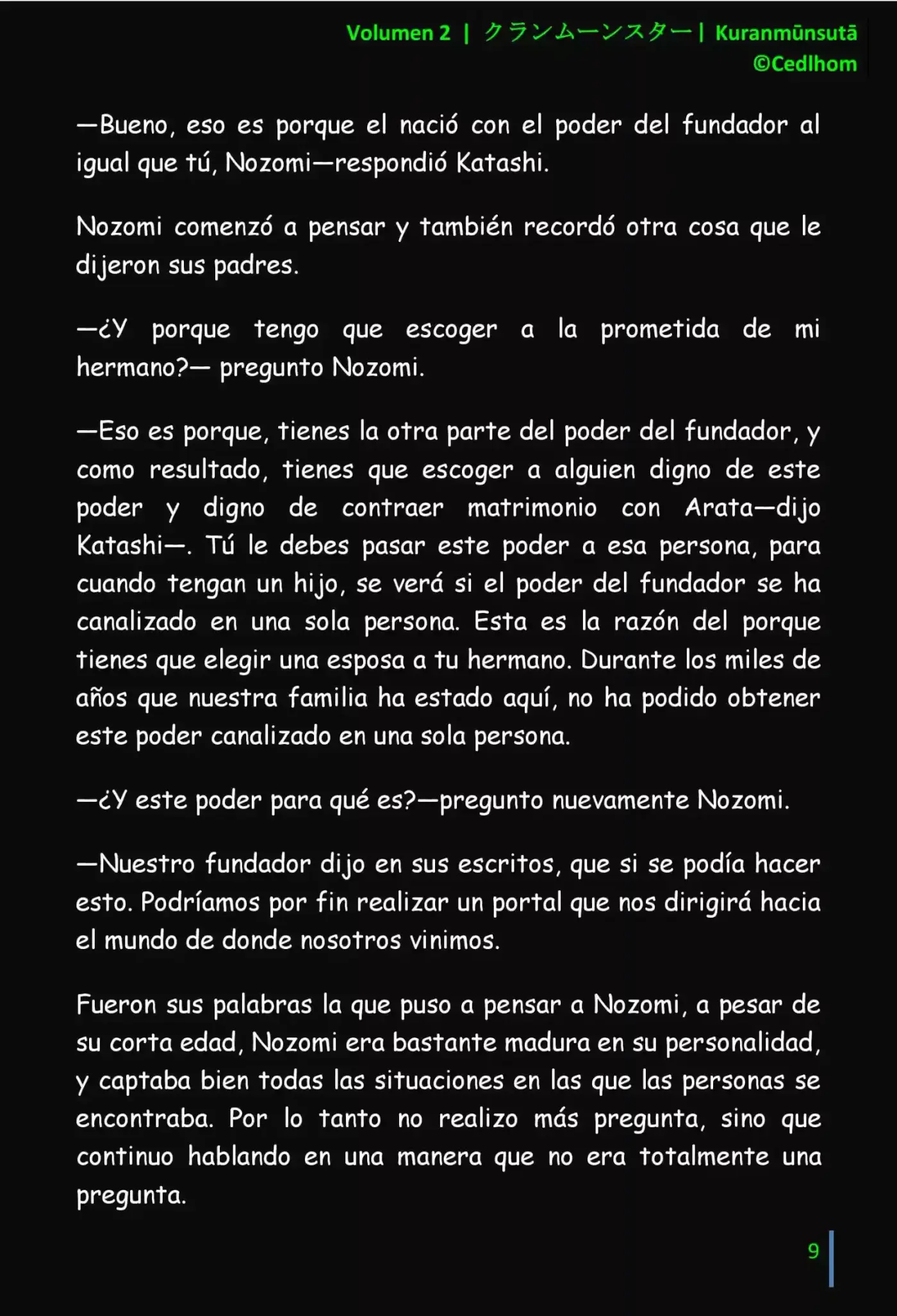 Kuranmūnsutā (Novela) - Capítulo 13 - Página 9 - LectorTMOo