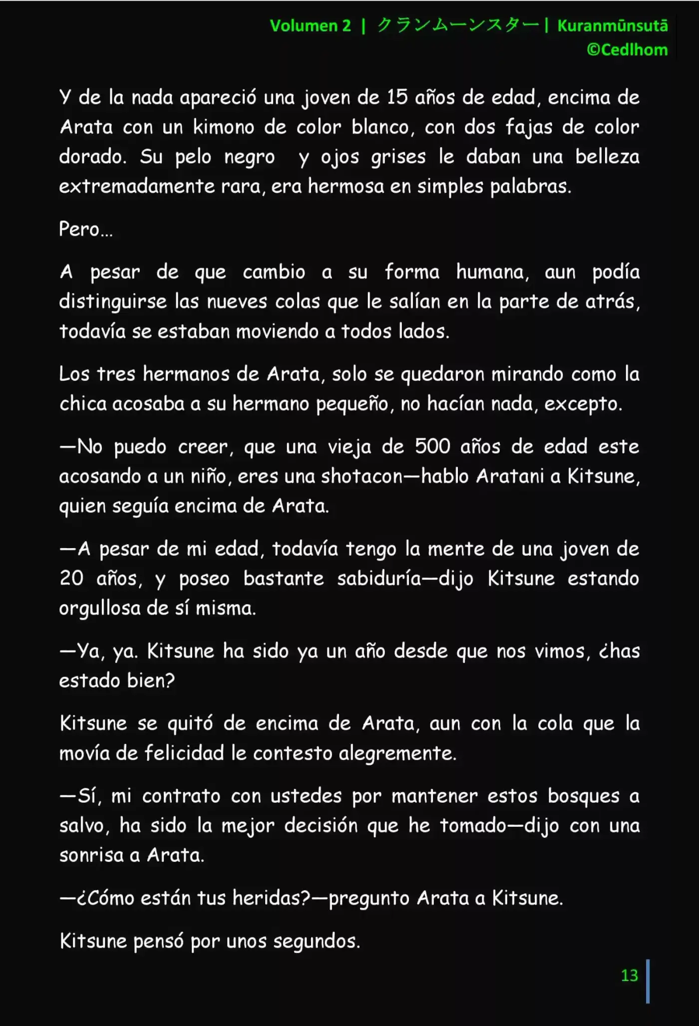 Kuranmūnsutā (Novela) - Capítulo 13 - Página 13 - LectorTMOo