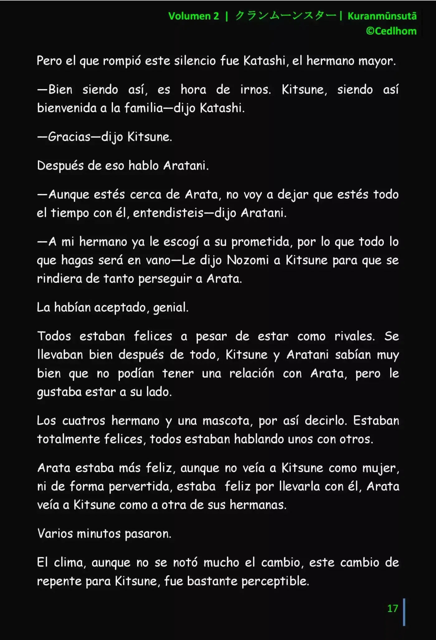 Kuranmūnsutā (Novela) - Capítulo 13 - Página 17 - LectorTMOo