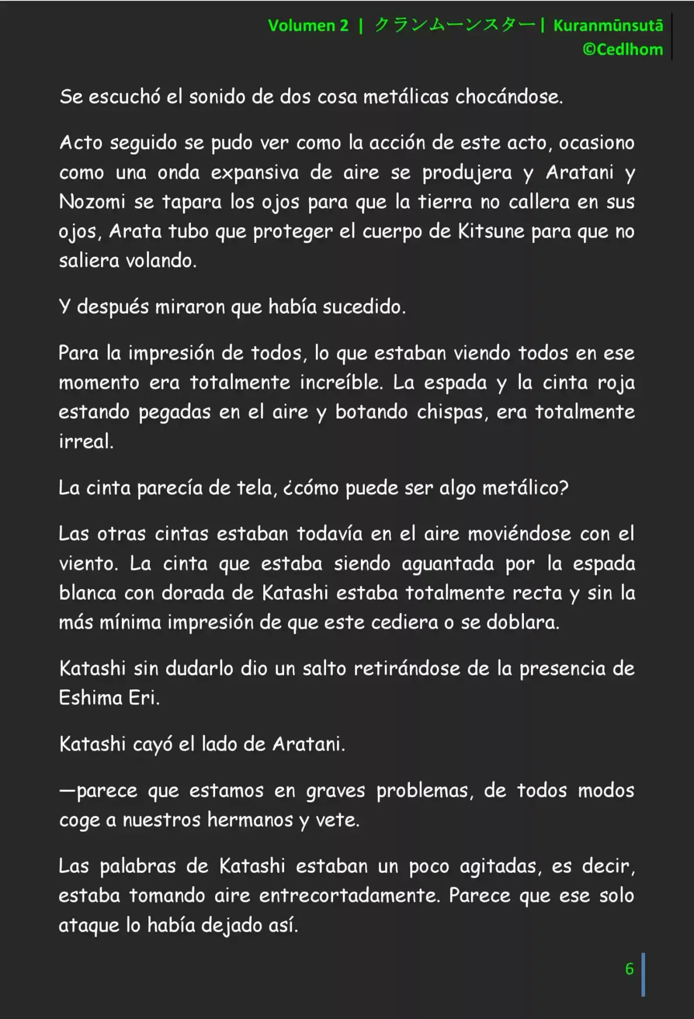 Kuranmūnsutā (Novela) - Capítulo 14 - Página 6 - LectorTMOo