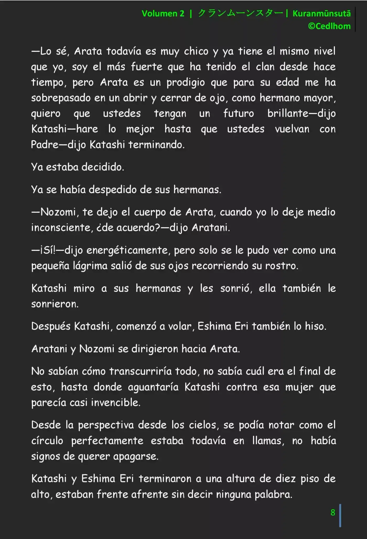 Kuranmūnsutā (Novela) - Capítulo 14 - Página 8 - LectorTMOo