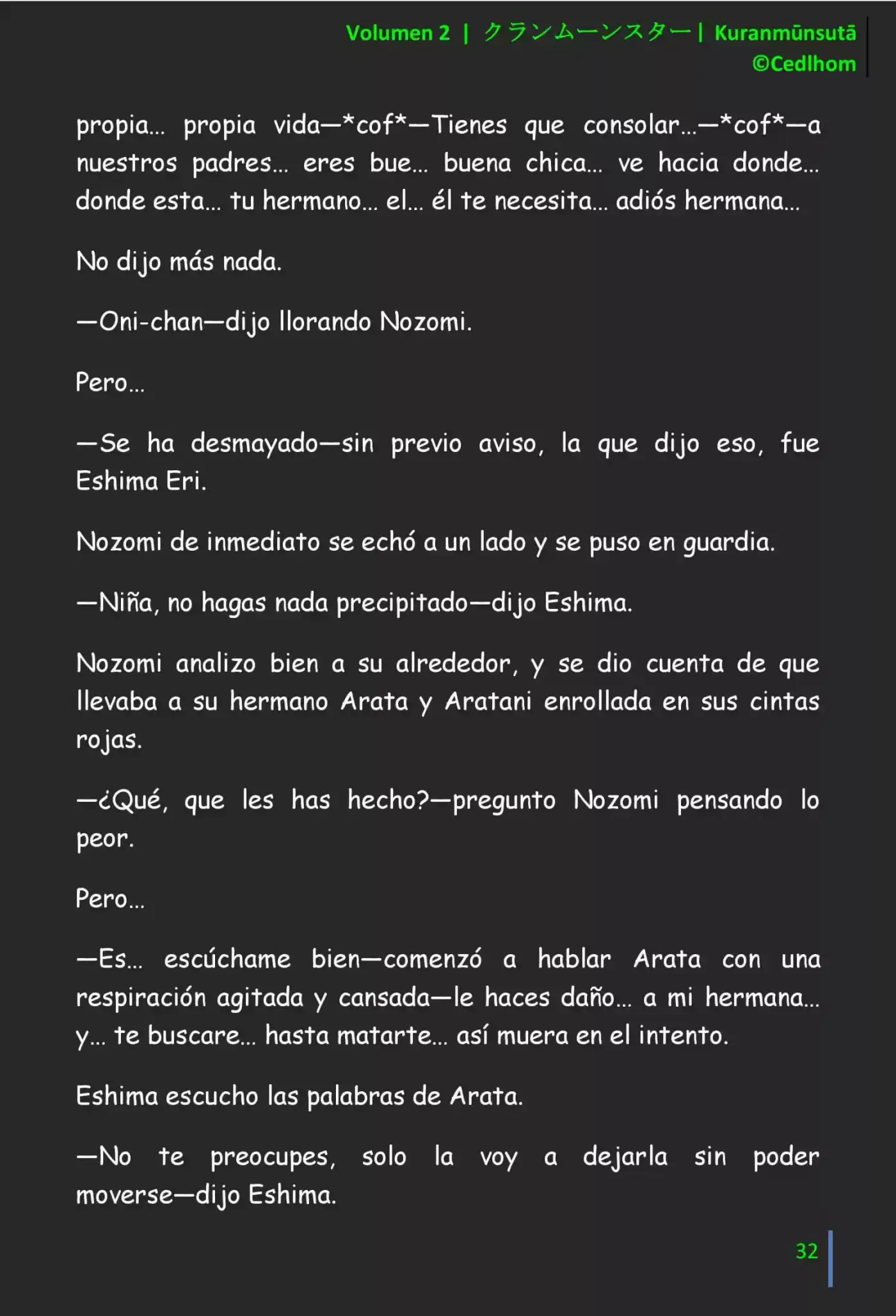 Kuranmūnsutā (Novela) - Capítulo 14 - Página 32 - LectorTMOo