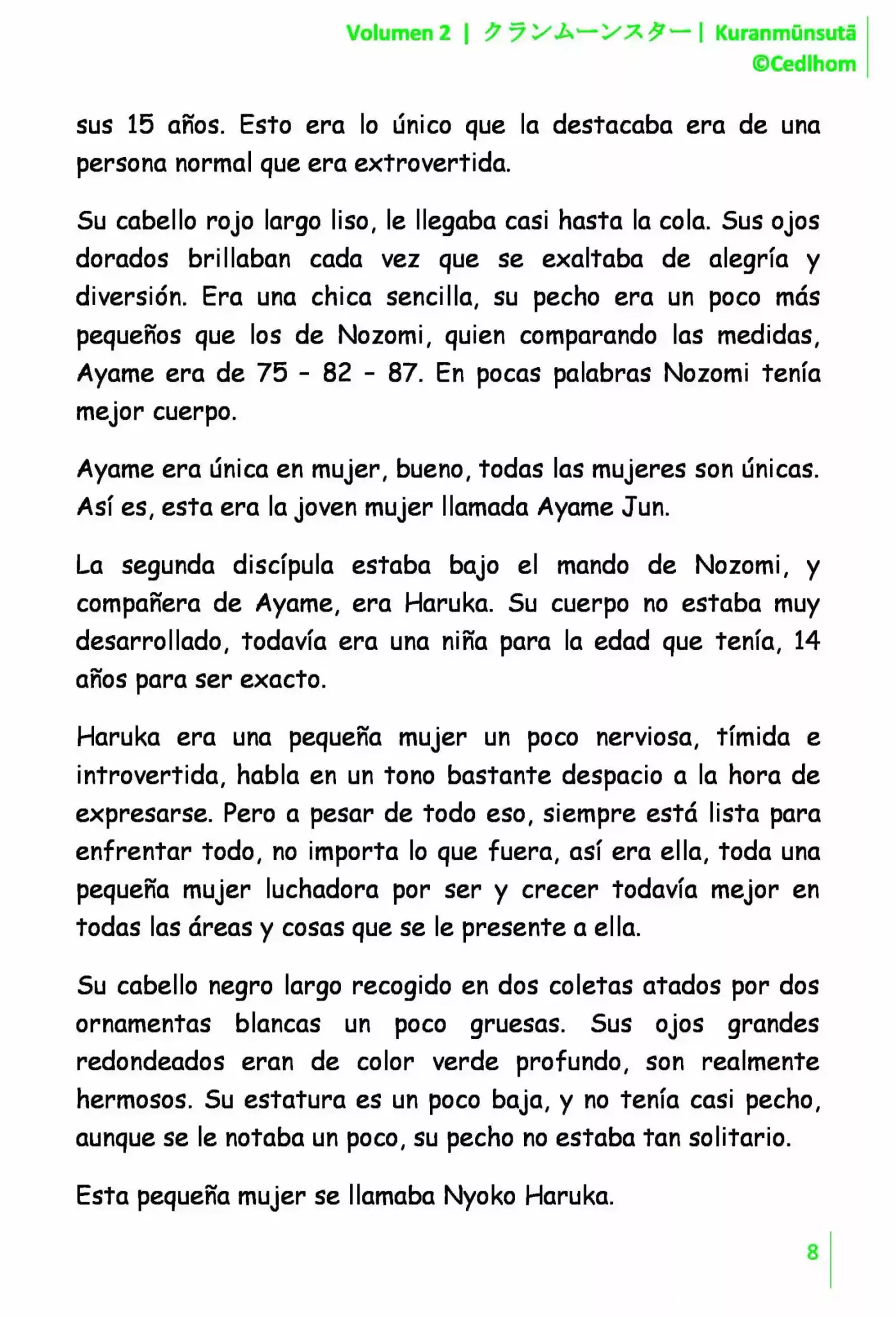 Kuranmūnsutā (Novela) - Capítulo 15 - Página 8 - LectorTMOo