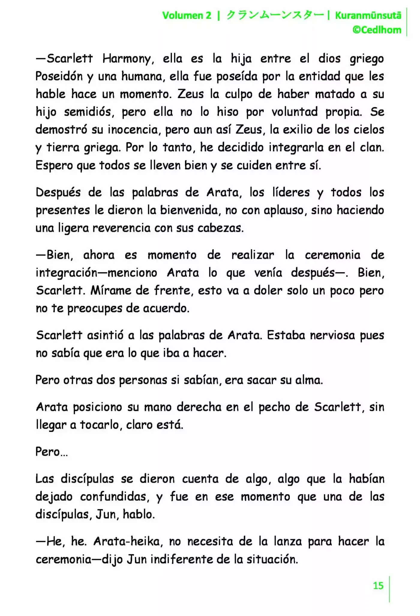 Kuranmūnsutā (Novela) - Capítulo 15 - Página 15 - LectorTMOo