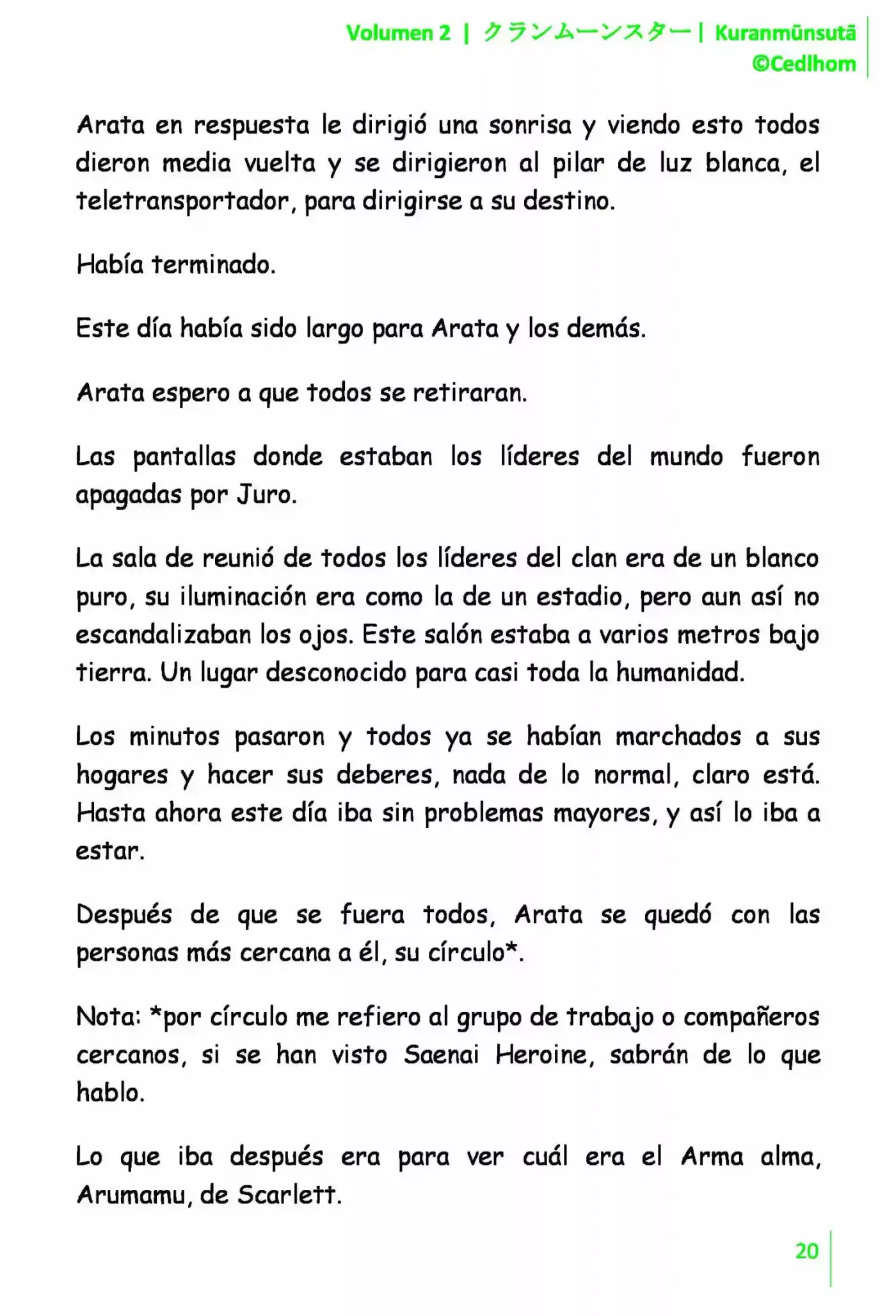 Kuranmūnsutā (Novela) - Capítulo 15 - Página 20 - LectorTMOo