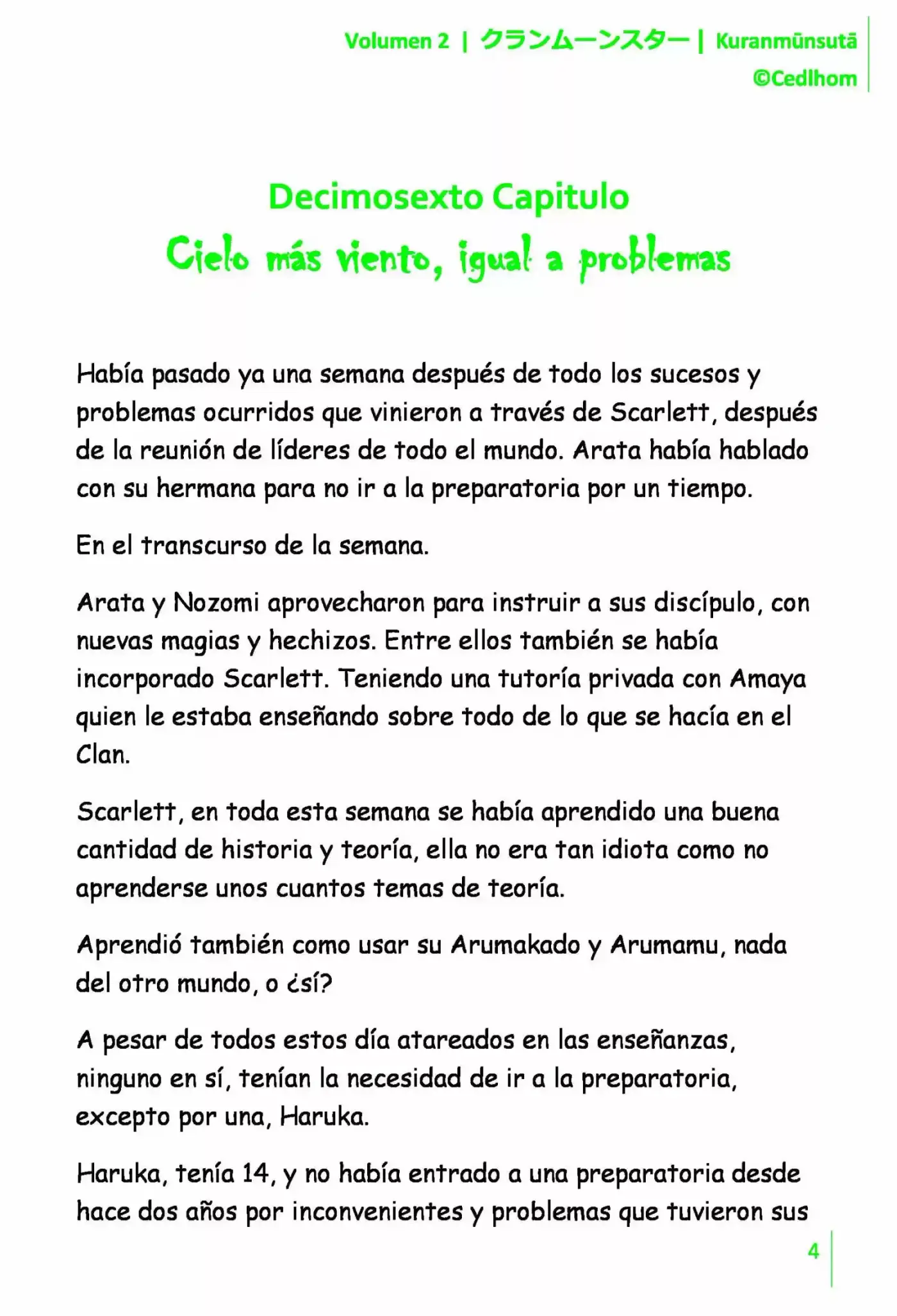 Kuranmūnsutā (Novela) - Capítulo 16 - Página 4 - LectorTMOo