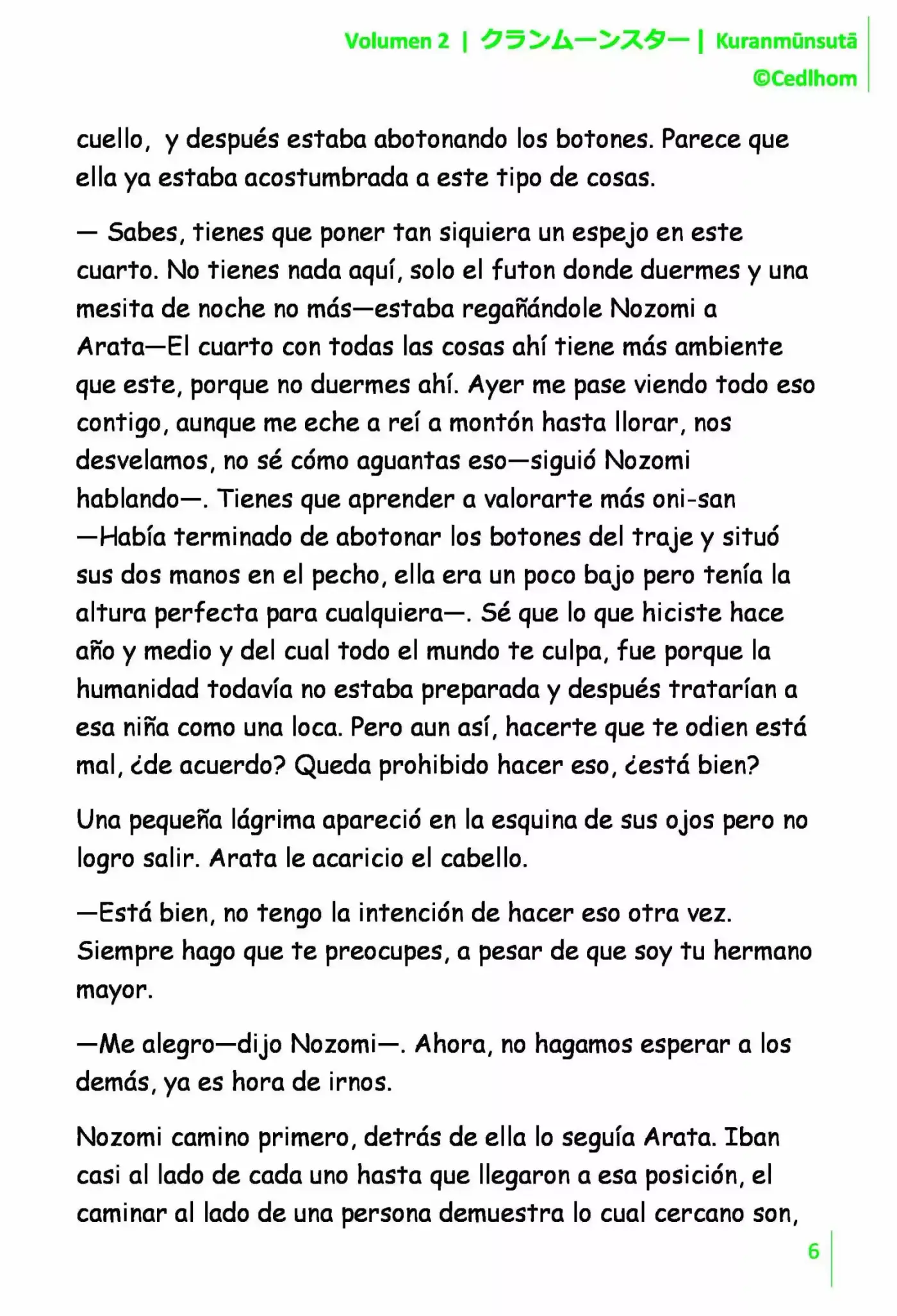 Kuranmūnsutā (Novela) - Capítulo 16 - Página 6 - LectorTMOo