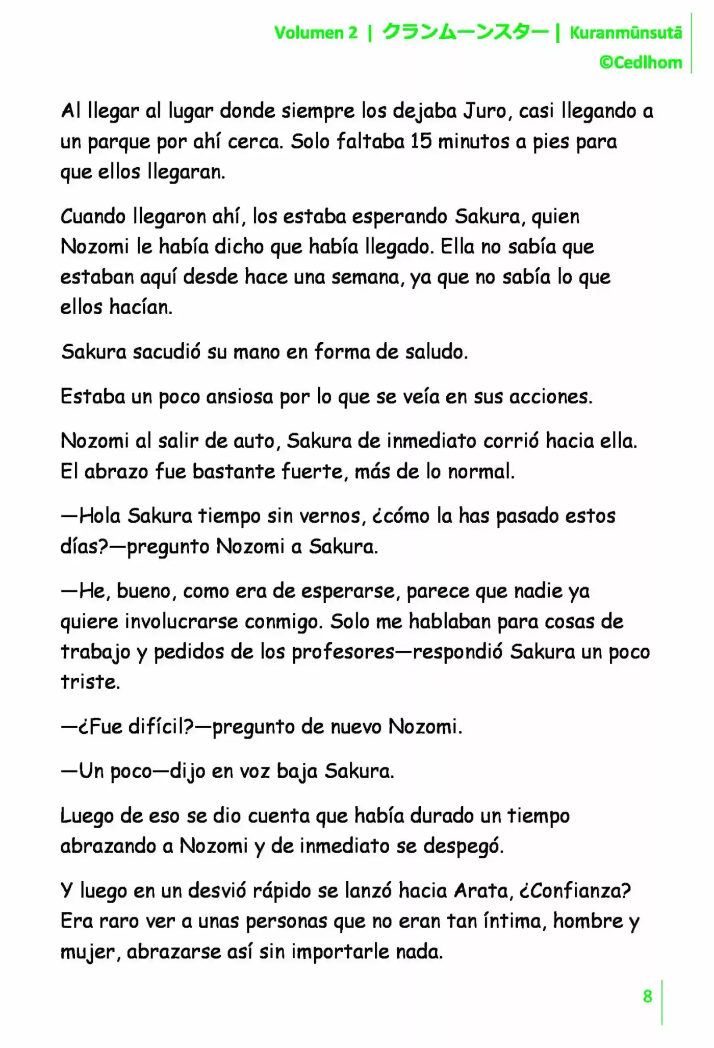Kuranmūnsutā (Novela) - Capítulo 16 - Página 8 - LectorTMOo
