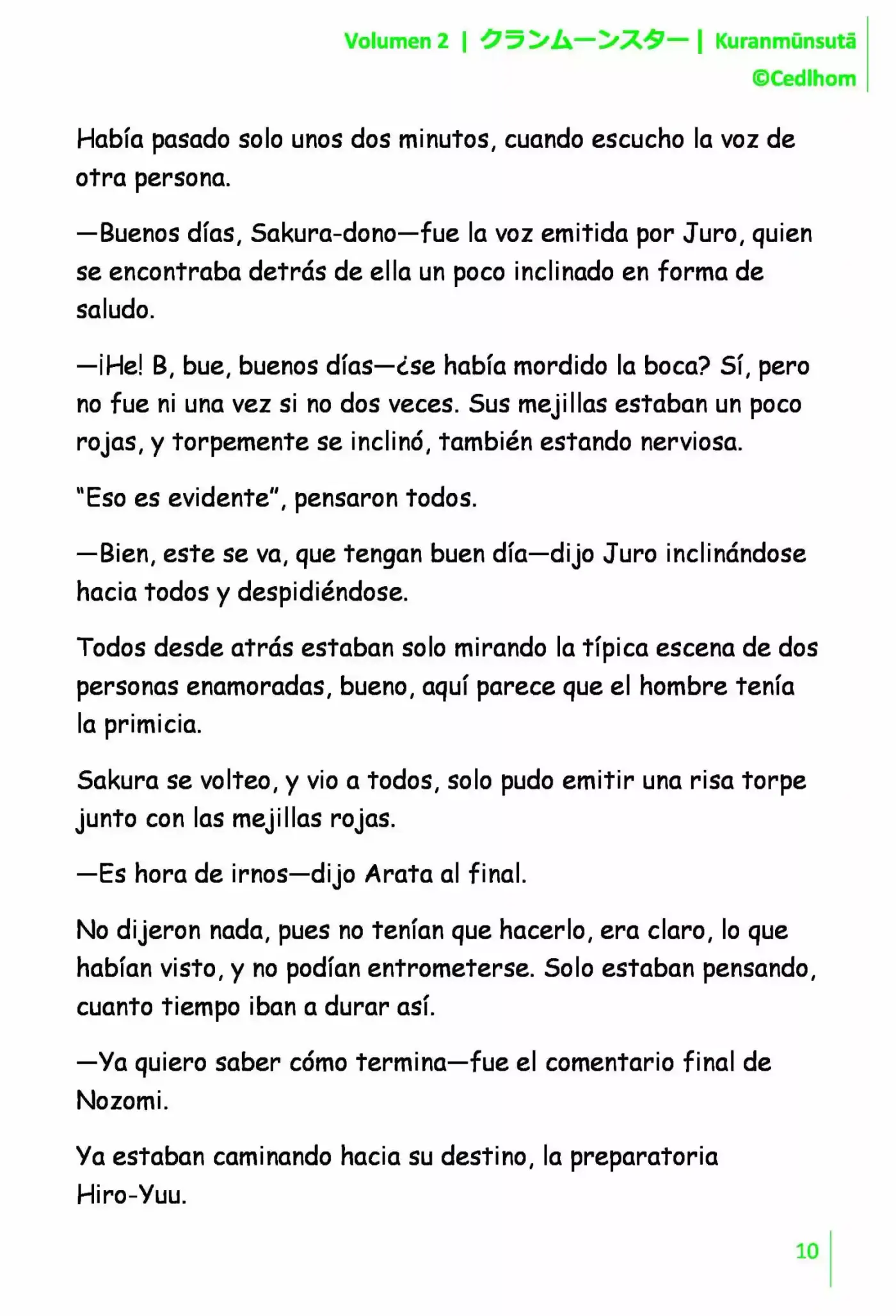 Kuranmūnsutā (Novela) - Capítulo 16 - Página 10 - LectorTMOo