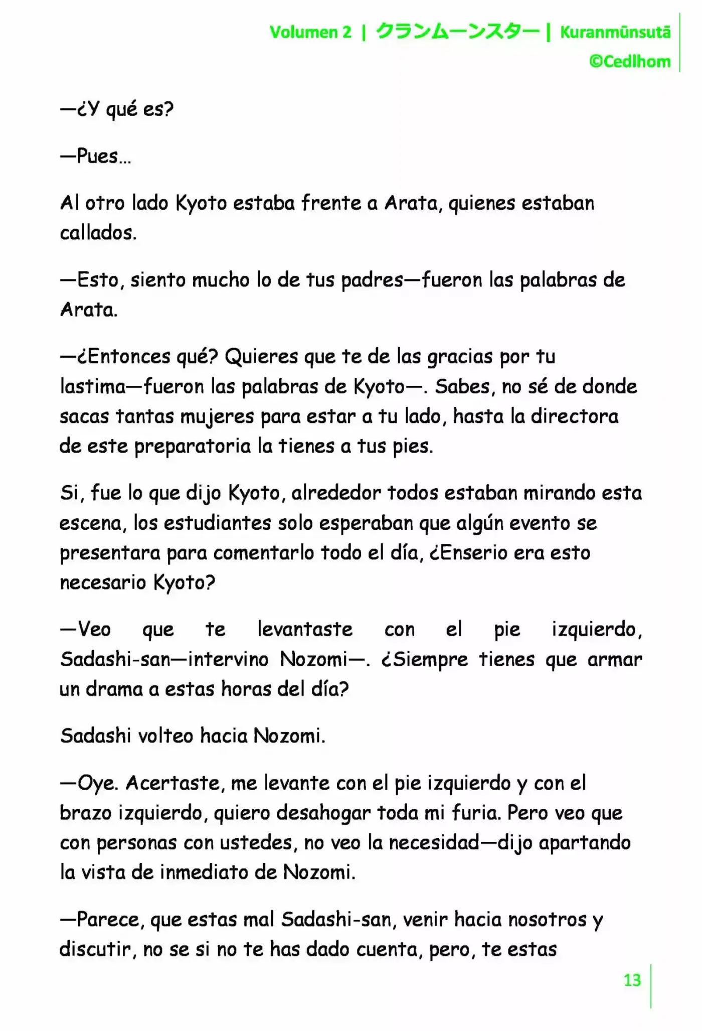 Kuranmūnsutā (Novela) - Capítulo 16 - Página 13 - LectorTMOo