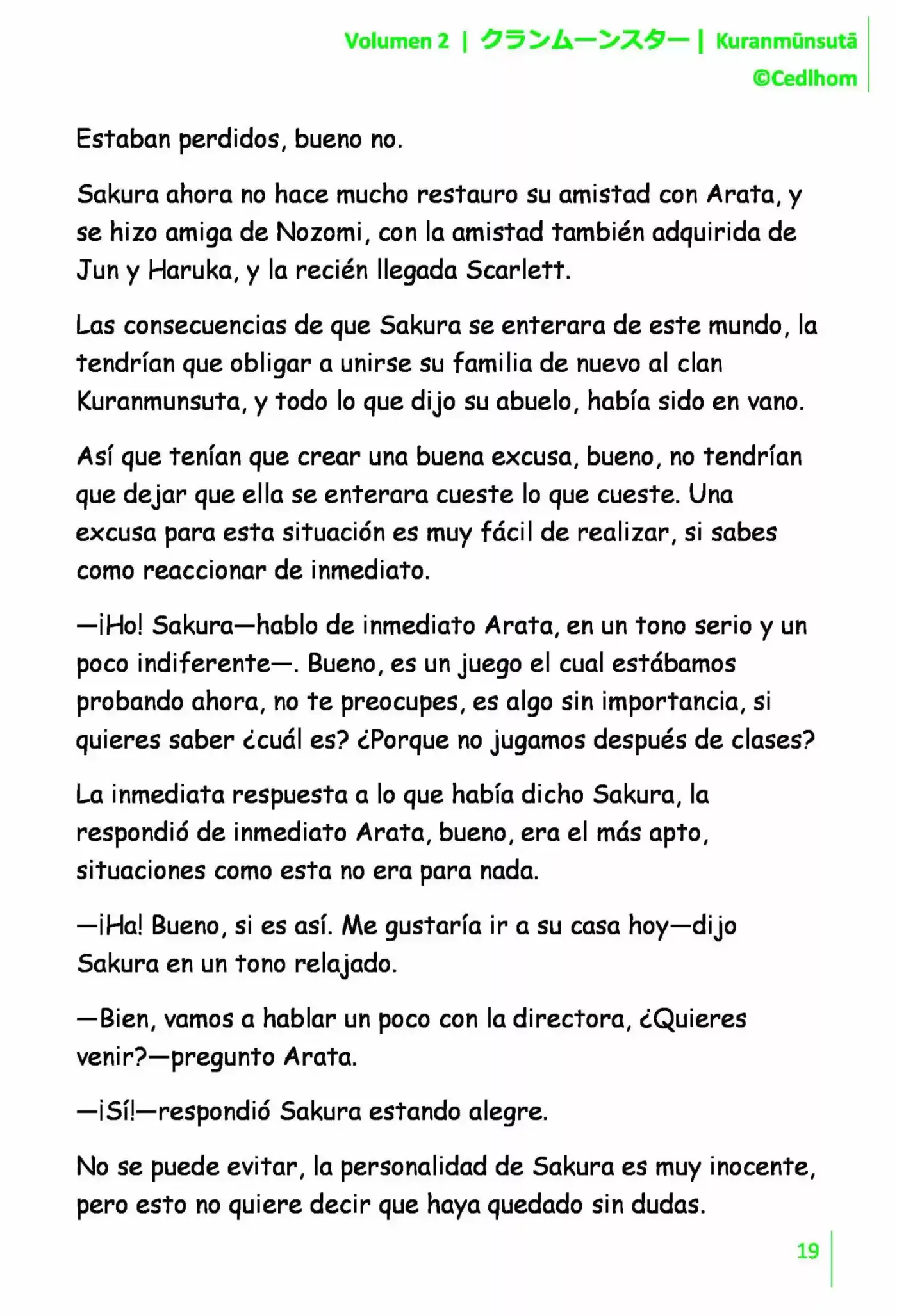 Kuranmūnsutā (Novela) - Capítulo 16 - Página 19 - LectorTMOo