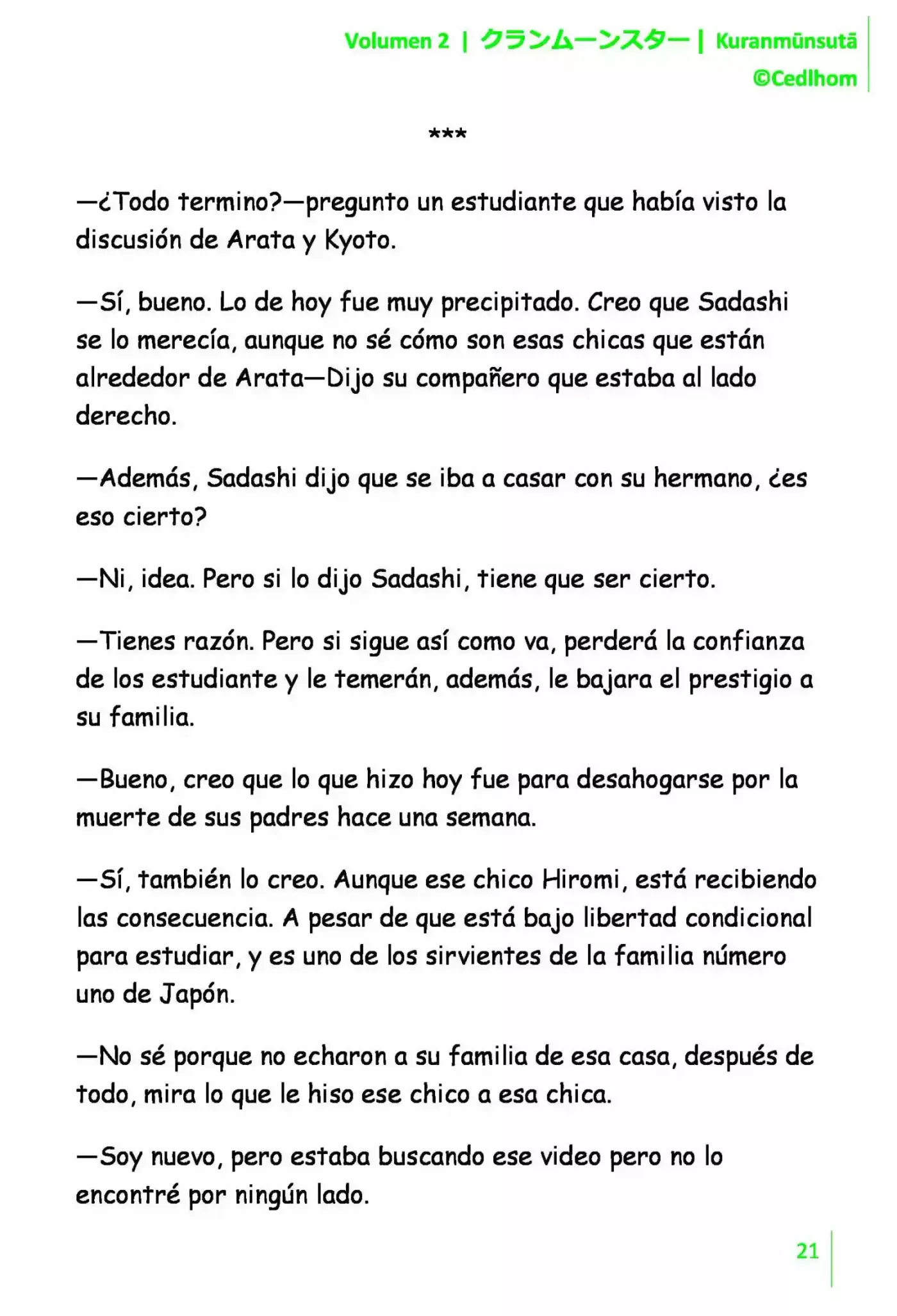Kuranmūnsutā (Novela) - Capítulo 16 - Página 21 - LectorTMOo