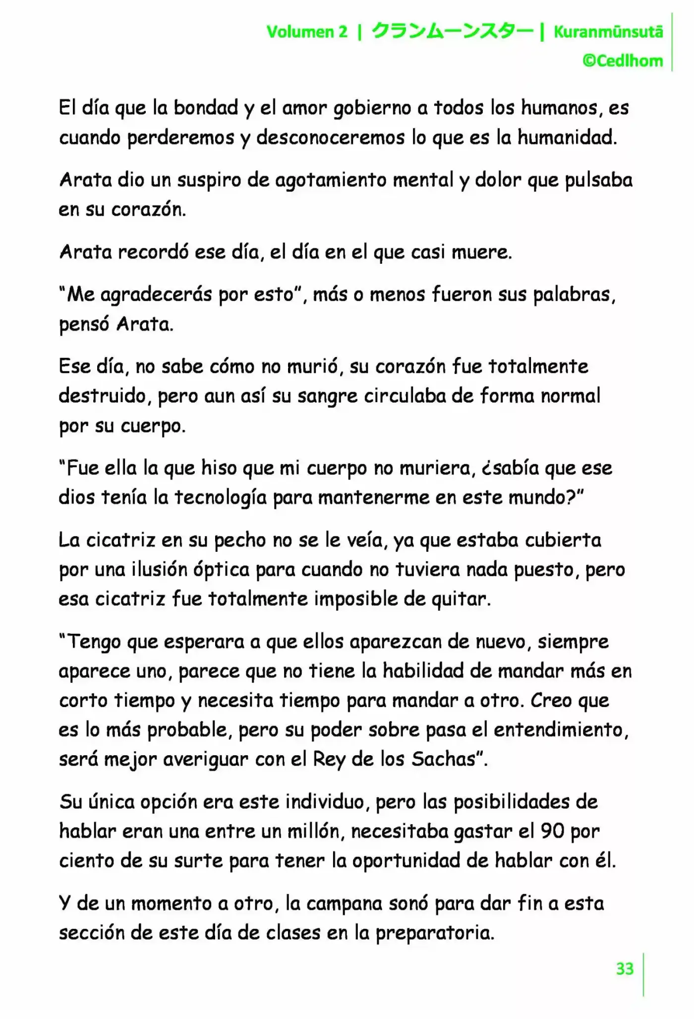Kuranmūnsutā (Novela) - Capítulo 16 - Página 33 - LectorTMOo