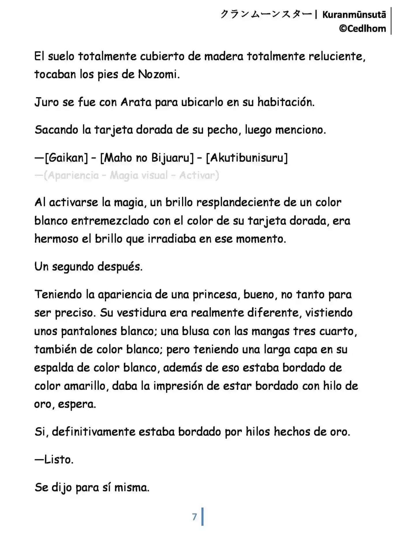 Kuranmūnsutā (Novela) - Capítulo 2 - Página 7 - LectorTMOo