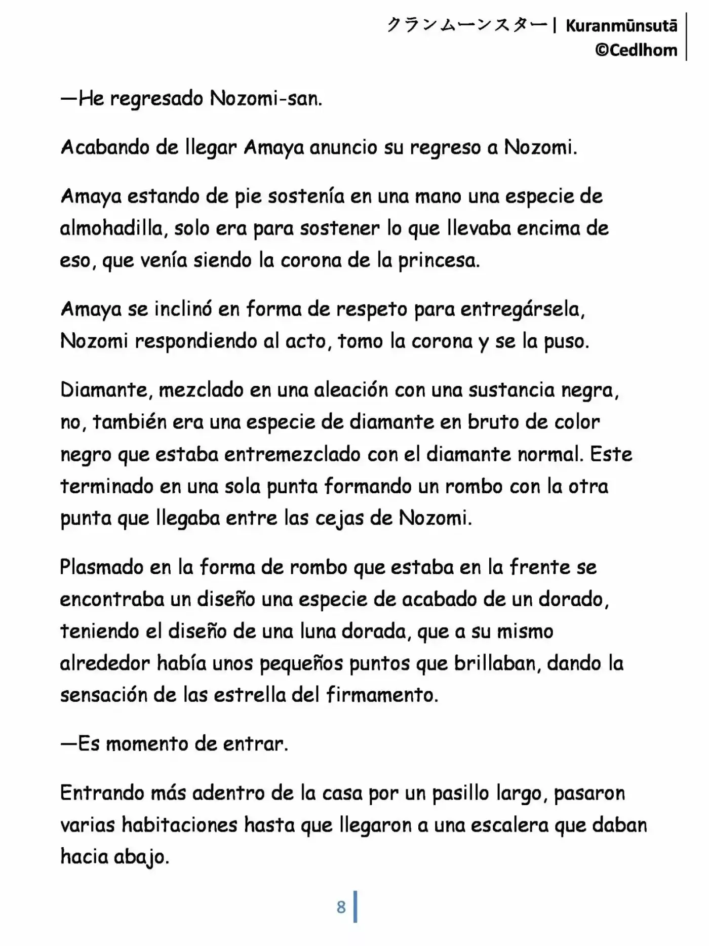 Kuranmūnsutā (Novela) - Capítulo 2 - Página 8 - LectorTMOo