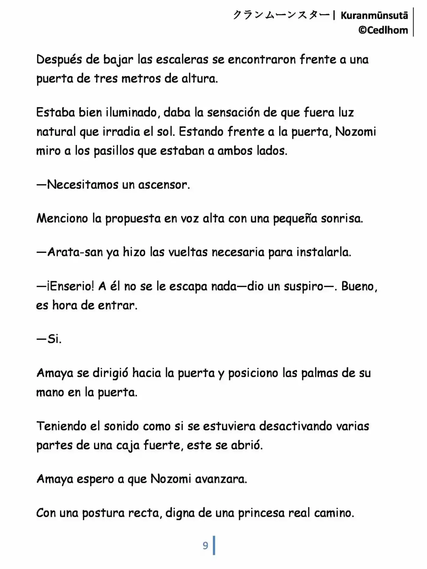 Kuranmūnsutā (Novela) - Capítulo 2 - Página 9 - LectorTMOo