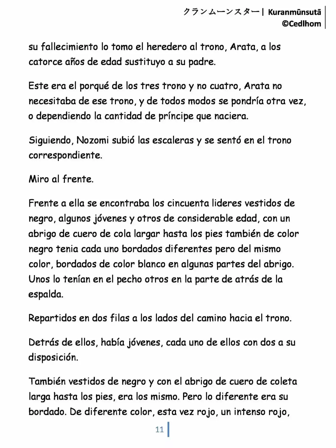 Kuranmūnsutā (Novela) - Capítulo 2 - Página 11 - LectorTMOo