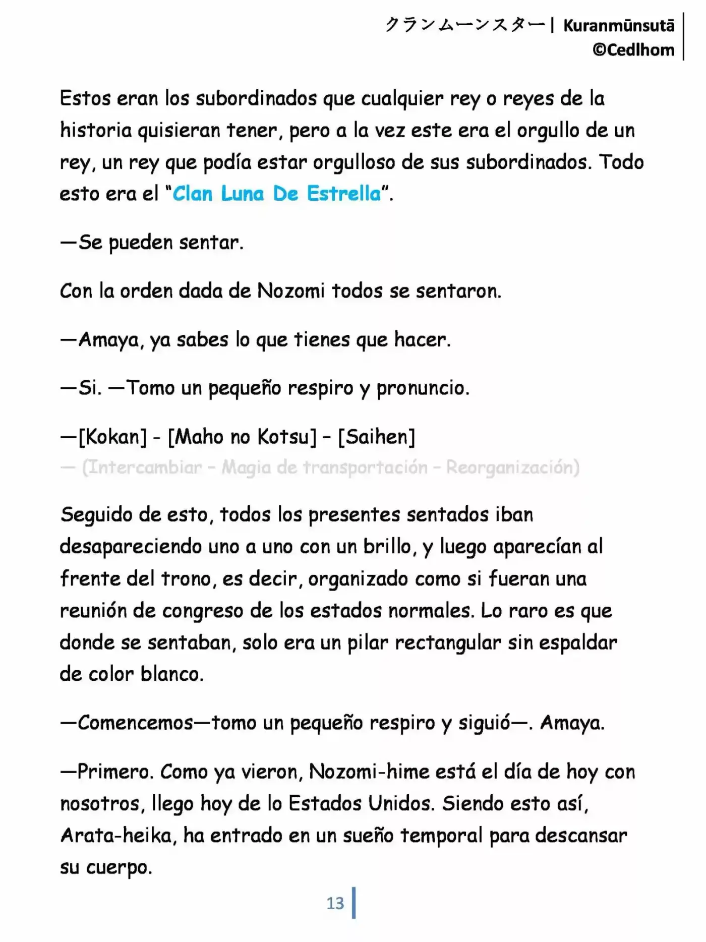 Kuranmūnsutā (Novela) - Capítulo 2 - Página 13 - LectorTMOo
