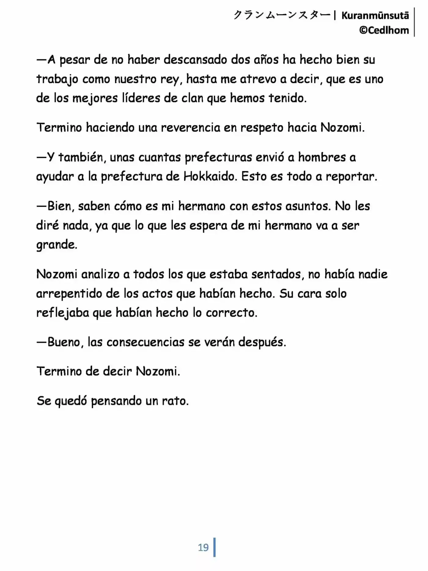 Kuranmūnsutā (Novela) - Capítulo 2 - Página 19 - LectorTMOo