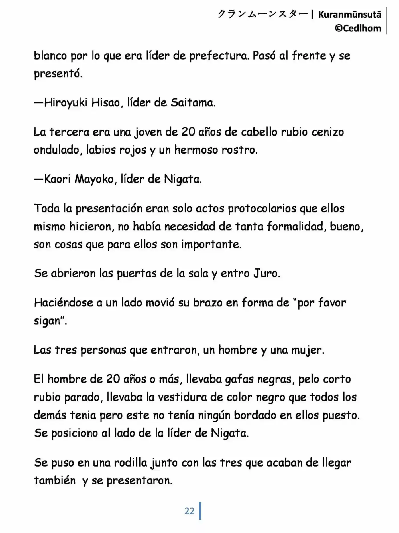 Kuranmūnsutā (Novela) - Capítulo 2 - Página 22 - LectorTMOo