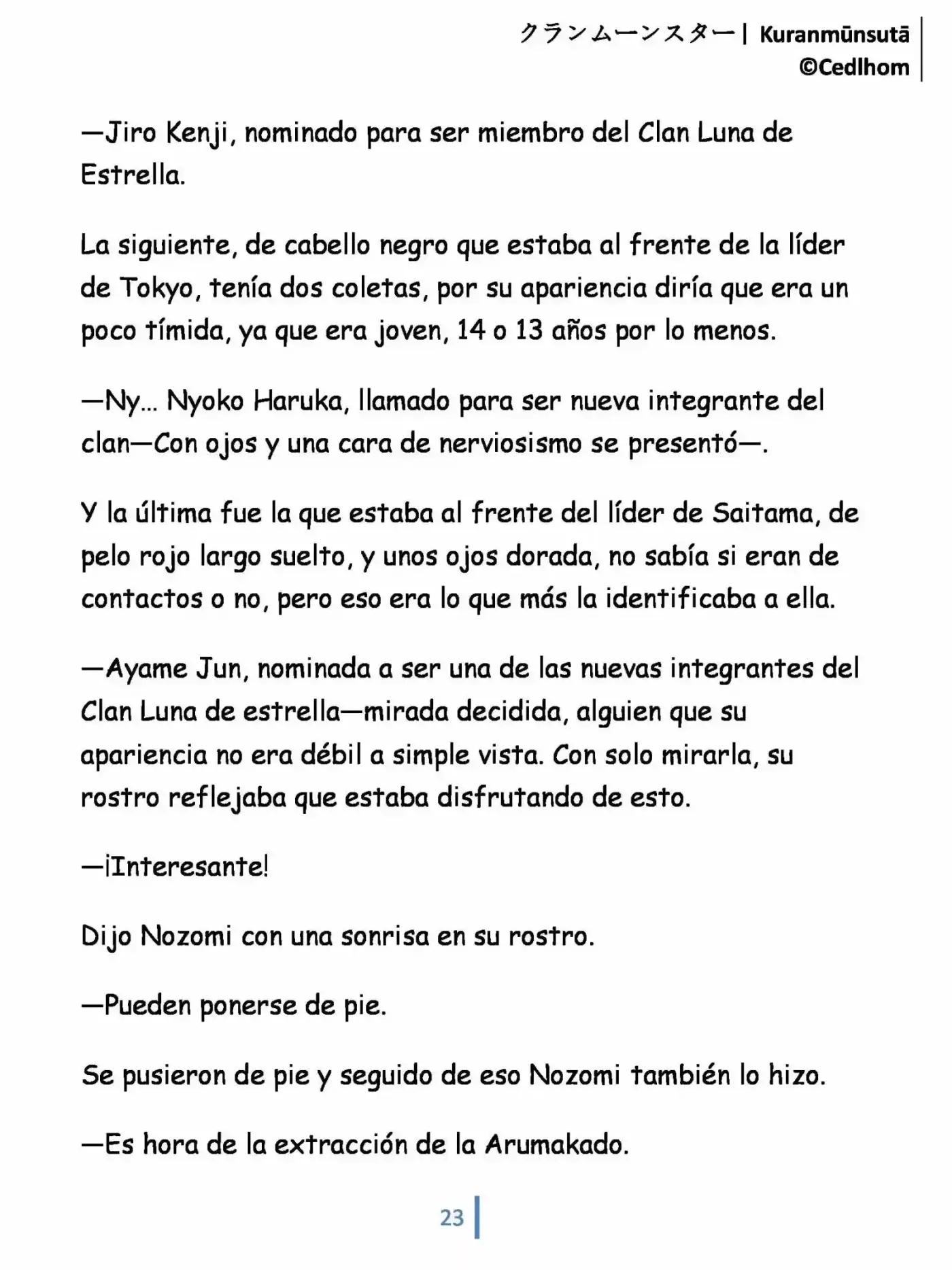 Kuranmūnsutā (Novela) - Capítulo 2 - Página 23 - LectorTMOo