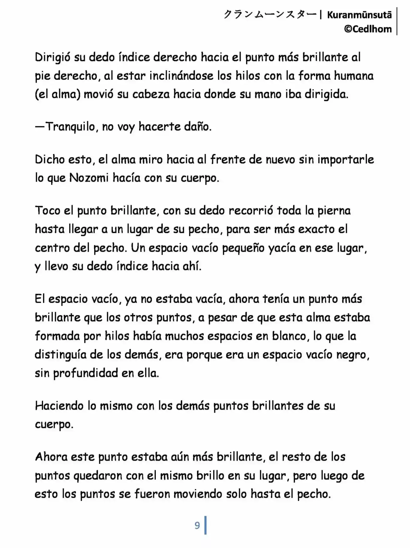Kuranmūnsutā (Novela) - Capítulo 3 - Página 9 - LectorTMOo