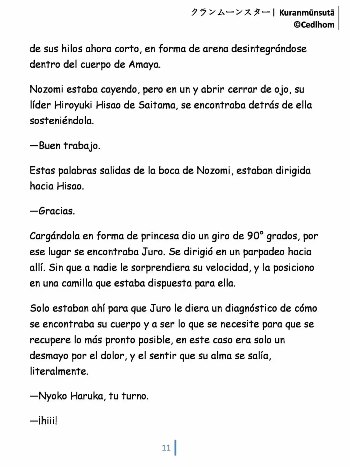 Kuranmūnsutā (Novela) - Capítulo 3 - Página 11 - LectorTMOo