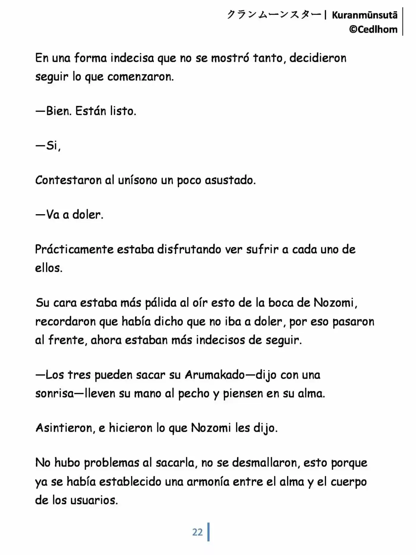 Kuranmūnsutā (Novela) - Capítulo 3 - Página 22 - LectorTMOo