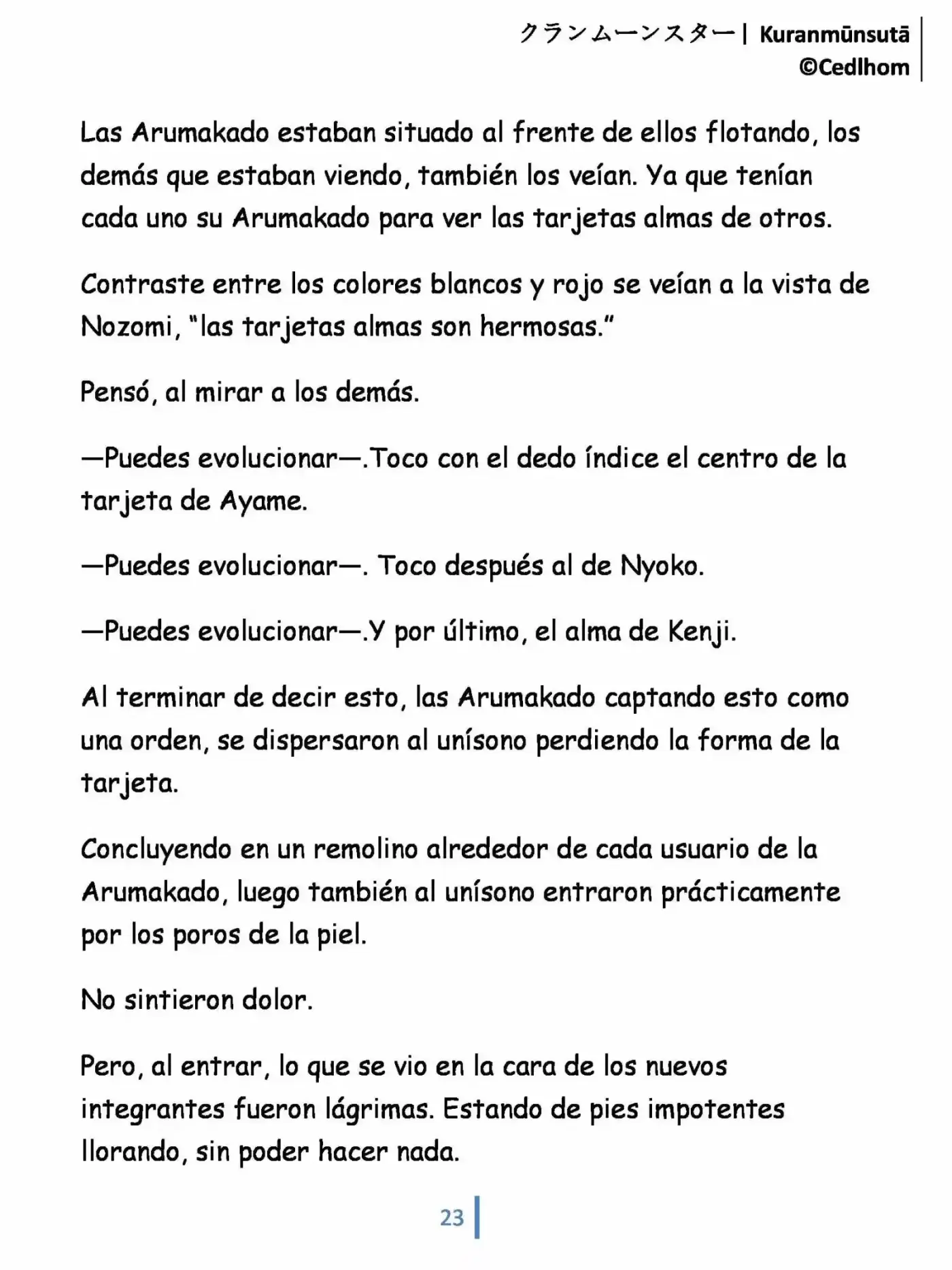 Kuranmūnsutā (Novela) - Capítulo 3 - Página 23 - LectorTMOo