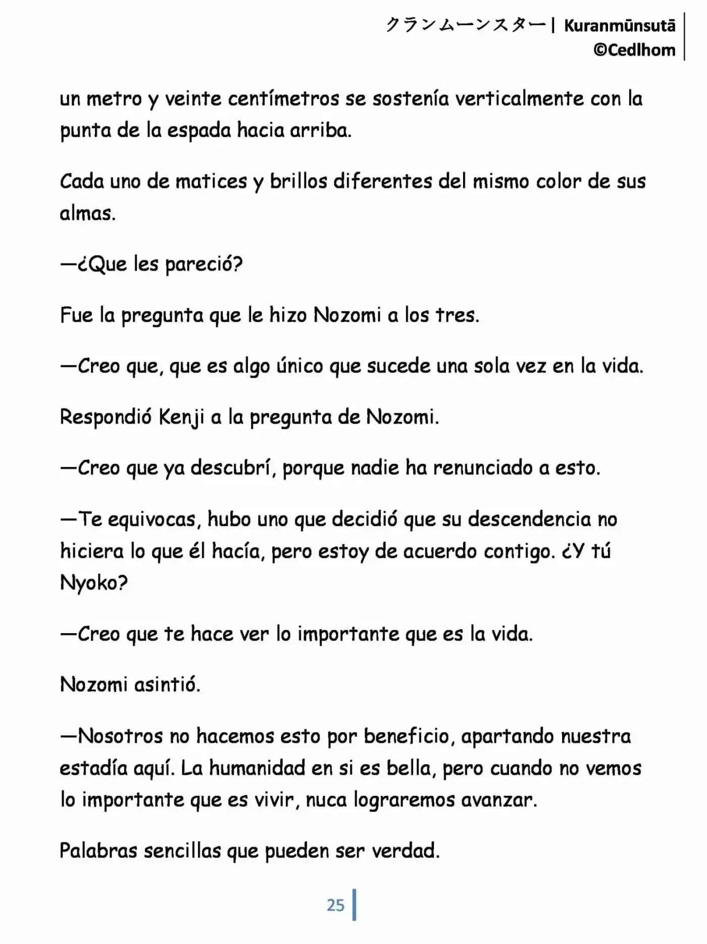 Kuranmūnsutā (Novela) - Capítulo 3 - Página 25 - LectorTMOo