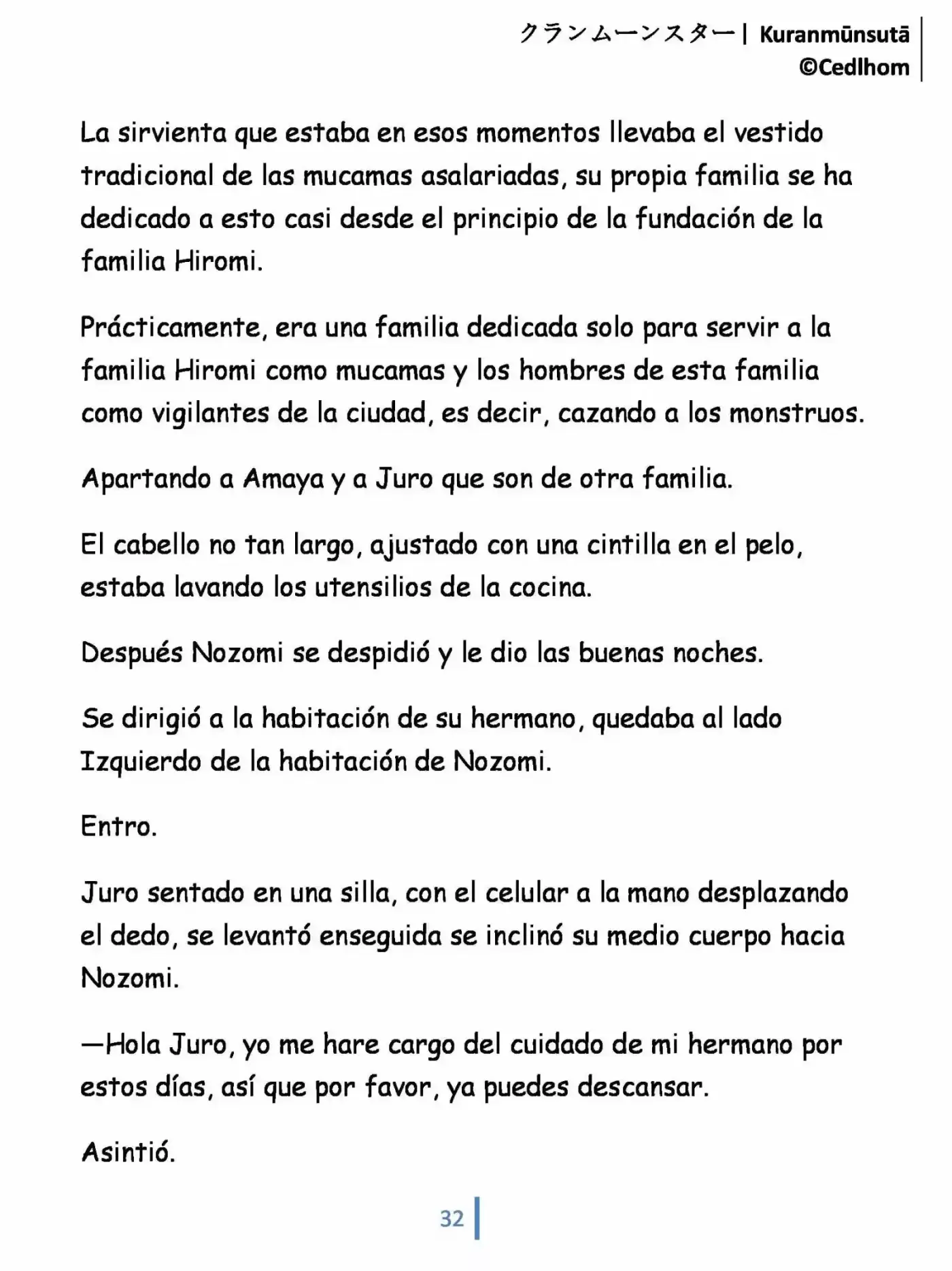 Kuranmūnsutā (Novela) - Capítulo 3 - Página 32 - LectorTMOo