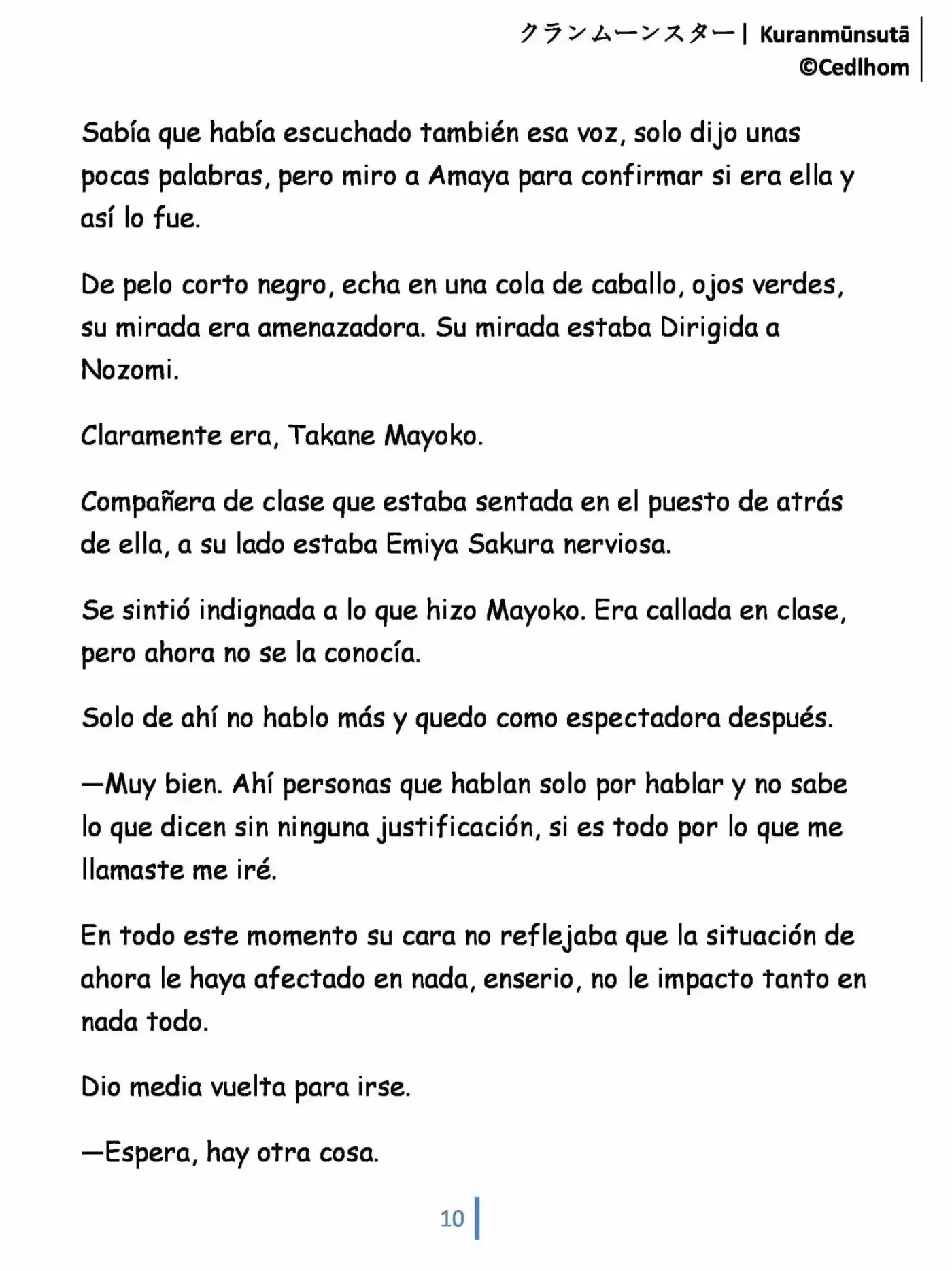Kuranmūnsutā (Novela) - Capítulo 4 - Página 10 - LectorTMOo