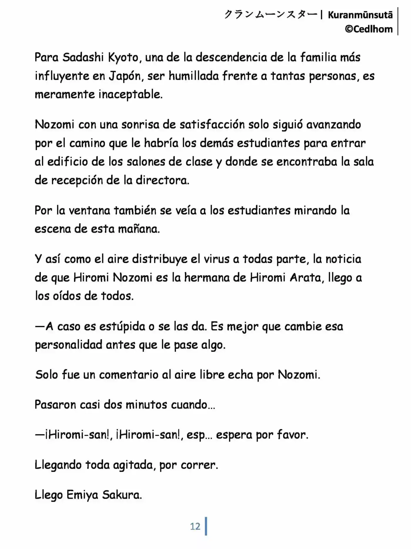 Kuranmūnsutā (Novela) - Capítulo 4 - Página 12 - LectorTMOo