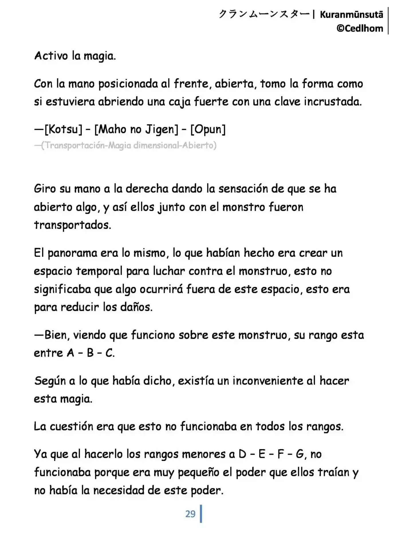 Kuranmūnsutā (Novela) - Capítulo 4 - Página 29 - LectorTMOo