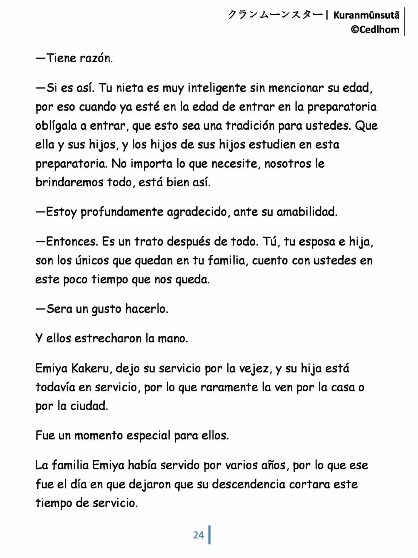 Kuranmūnsutā (Novela) - Capítulo 5 - Página 24 - LectorTMOo