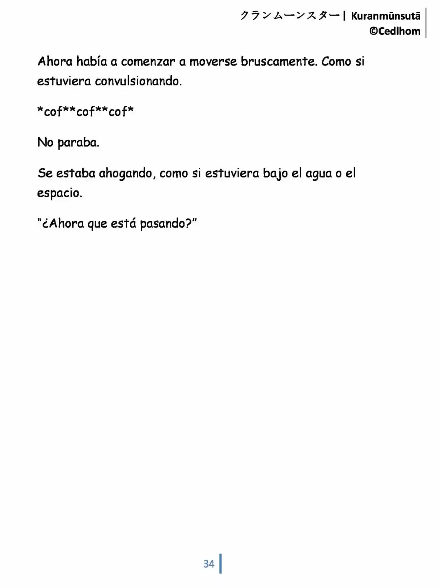 Kuranmūnsutā (Novela) - Capítulo 5 - Página 34 - LectorTMOo