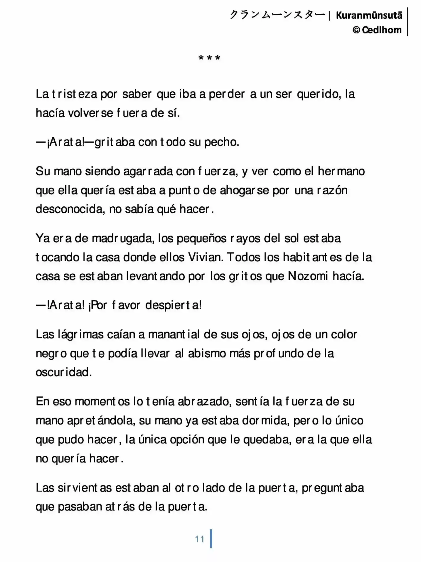 Kuranmūnsutā (Novela) - Capítulo 6 - Página 11 - LectorTMOo