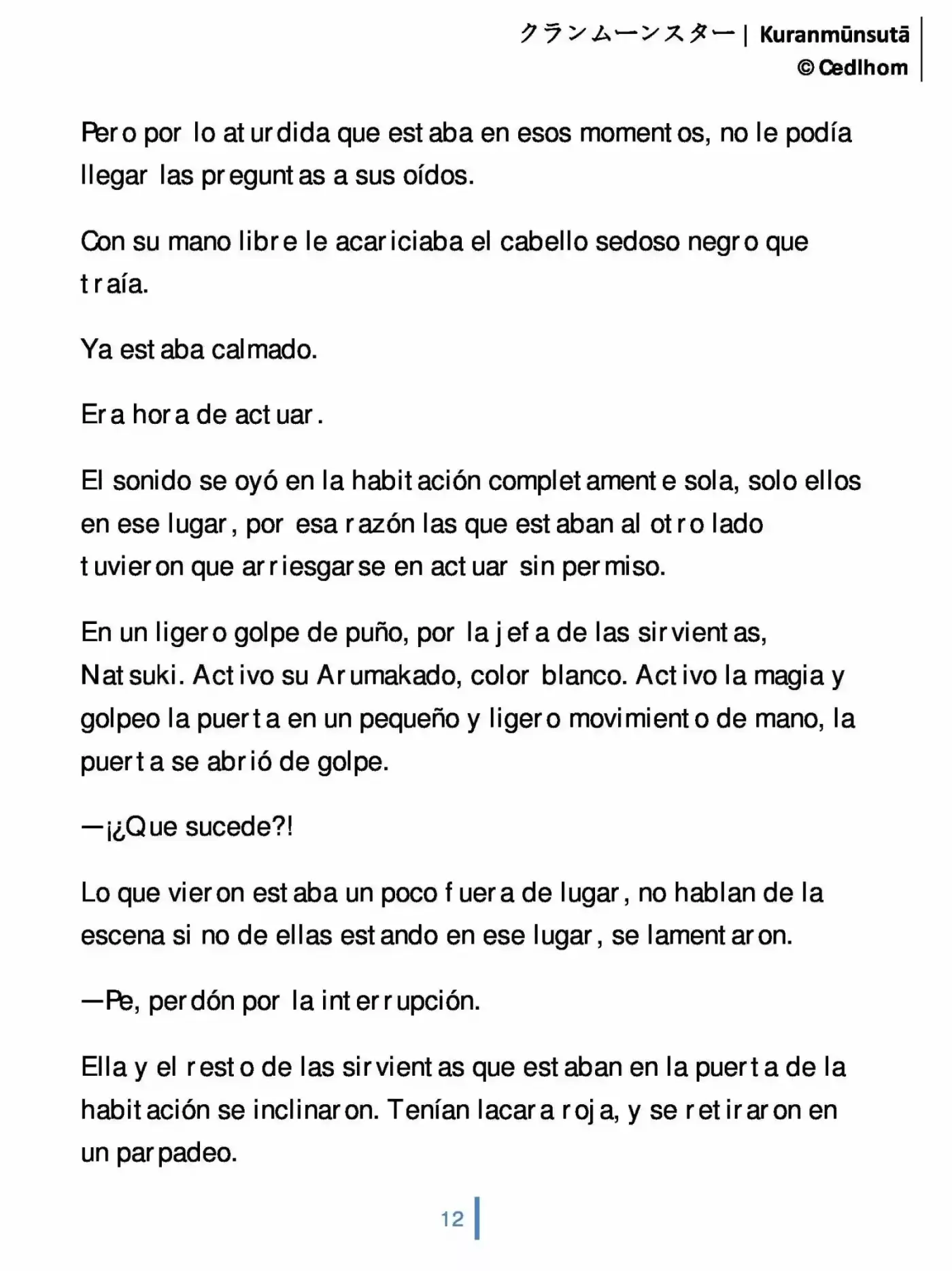 Kuranmūnsutā (Novela) - Capítulo 6 - Página 12 - LectorTMOo