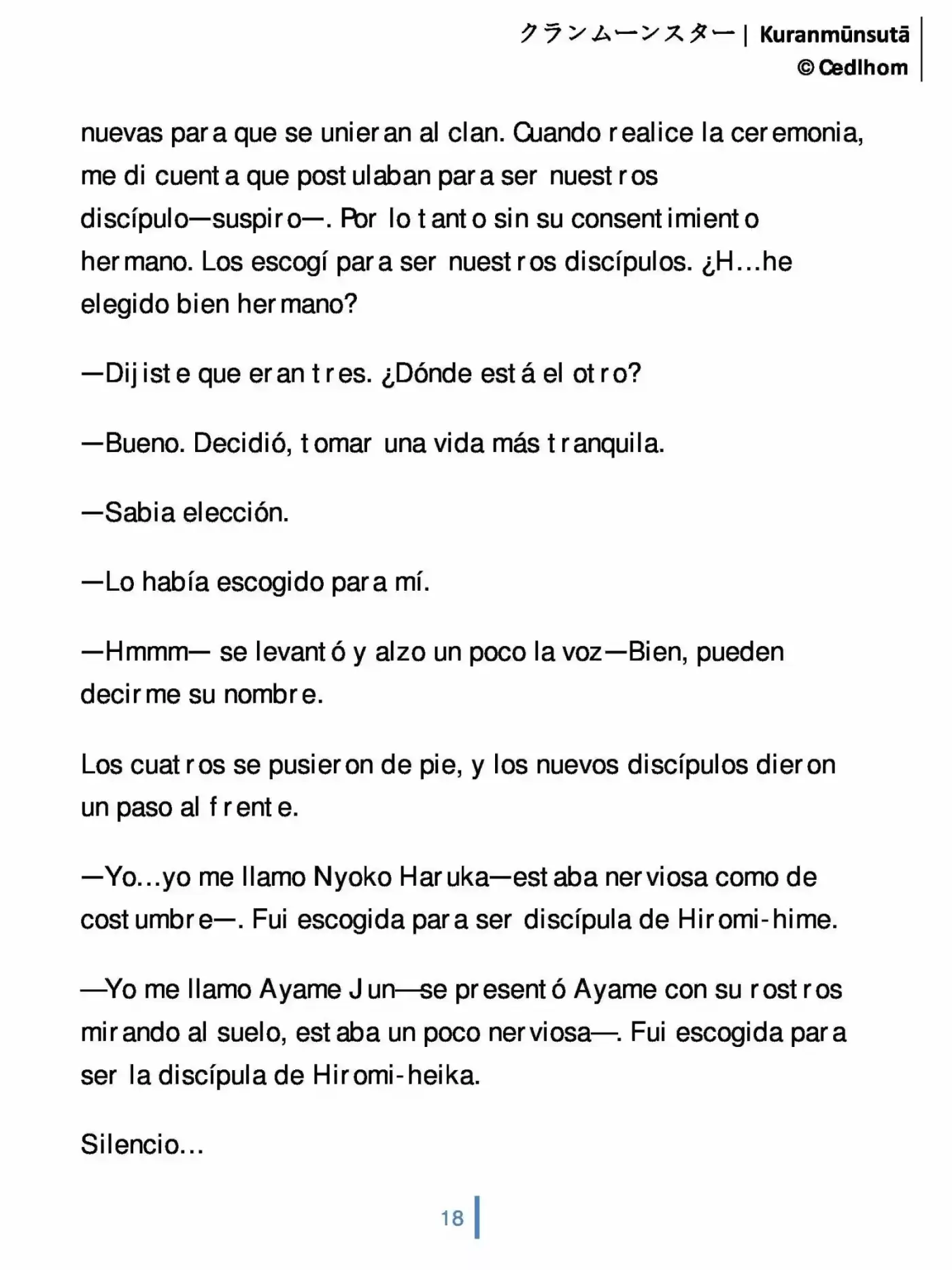 Kuranmūnsutā (Novela) - Capítulo 6 - Página 18 - LectorTMOo