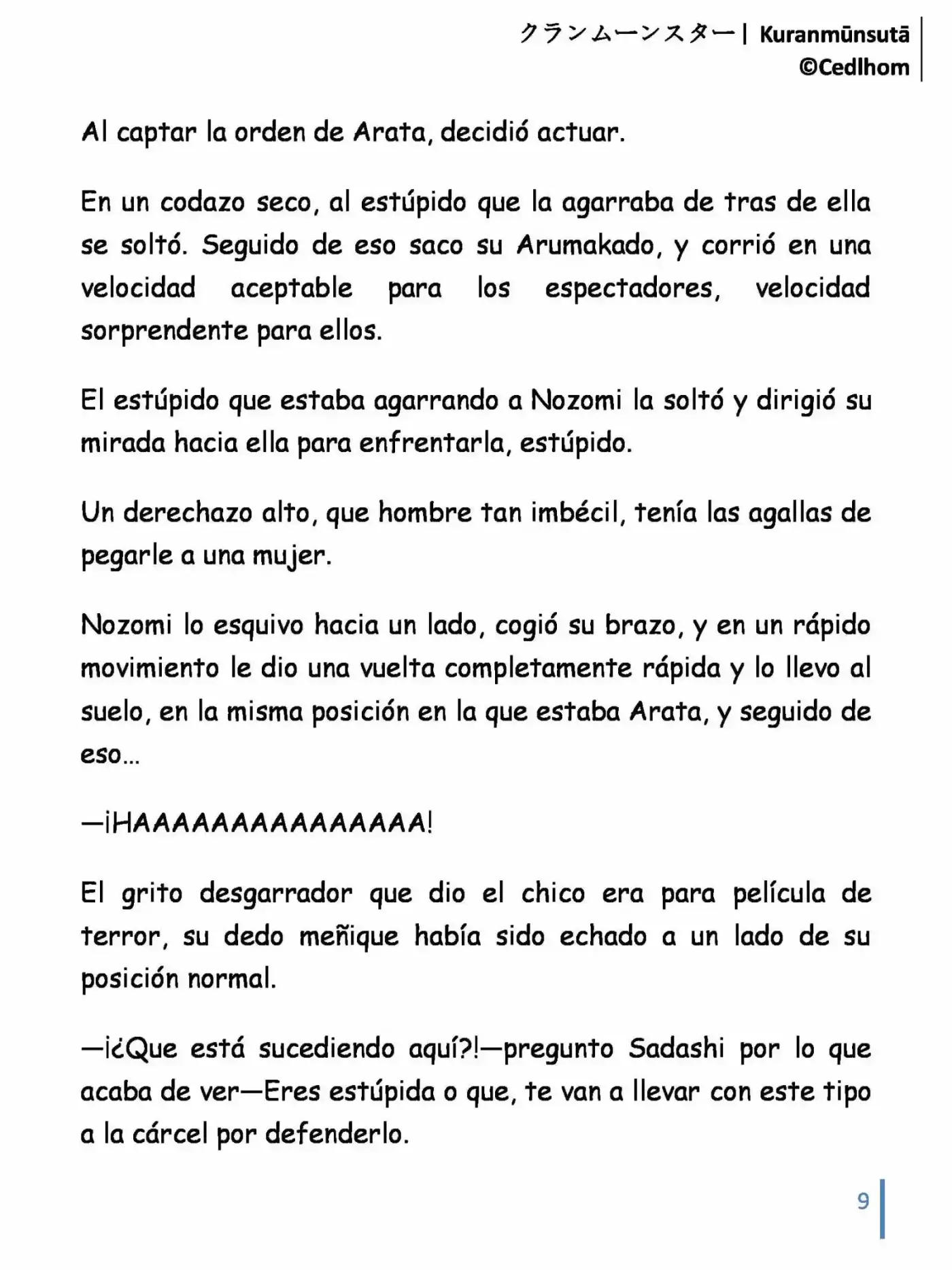 Kuranmūnsutā (Novela) - Capítulo 7 - Página 9 - LectorTMOo