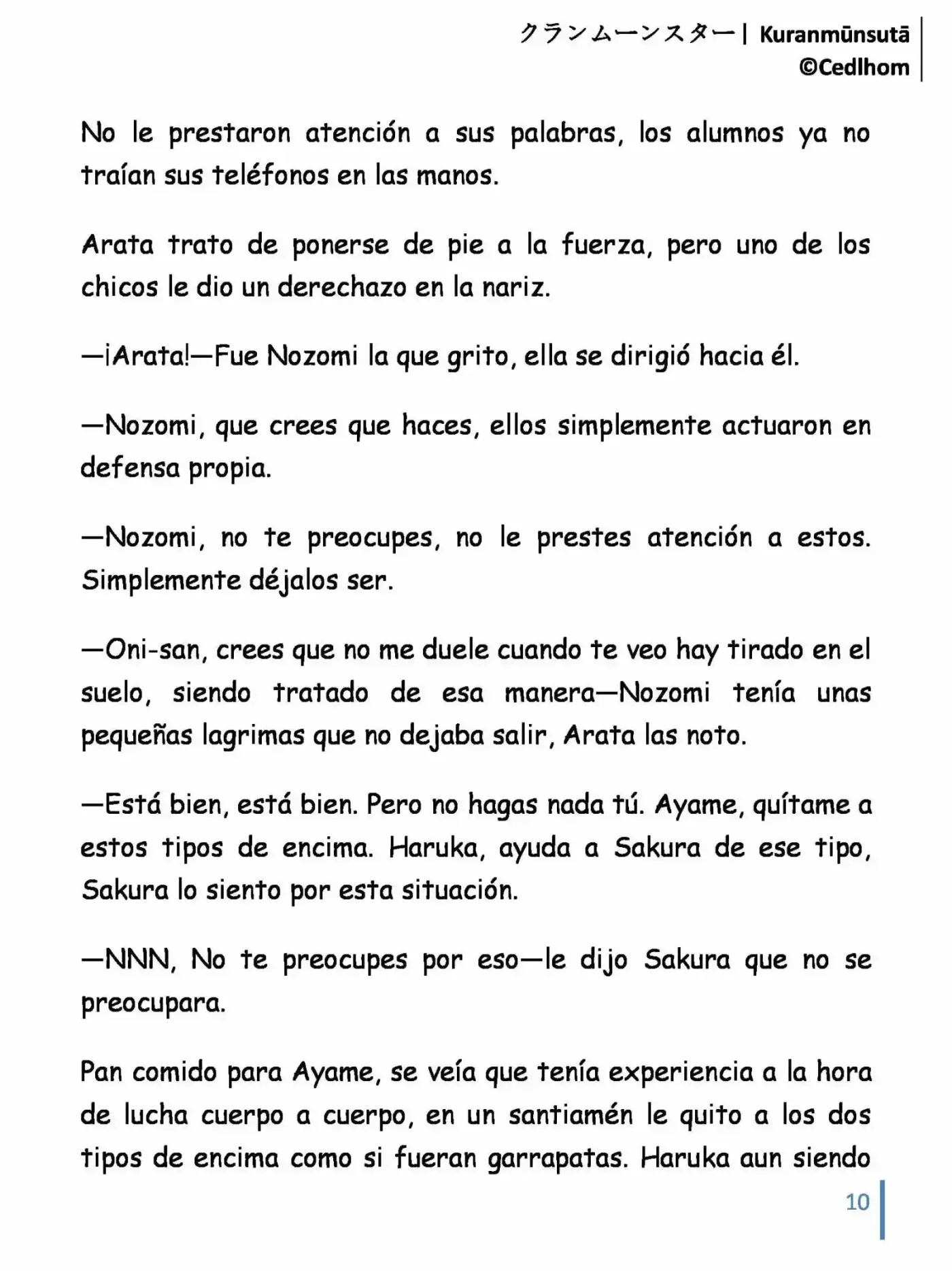 Kuranmūnsutā (Novela) - Capítulo 7 - Página 10 - LectorTMOo