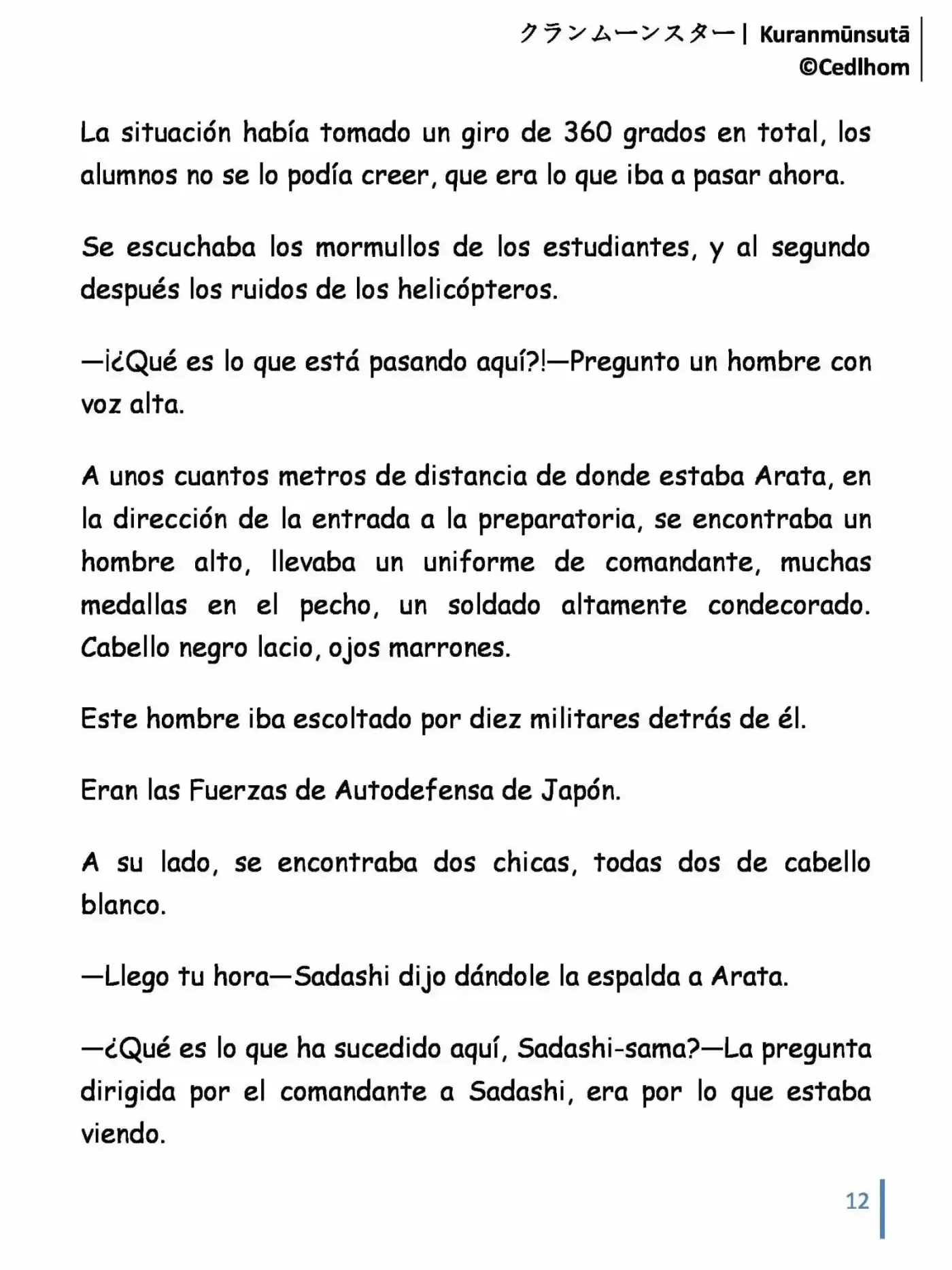 Kuranmūnsutā (Novela) - Capítulo 7 - Página 12 - LectorTMOo