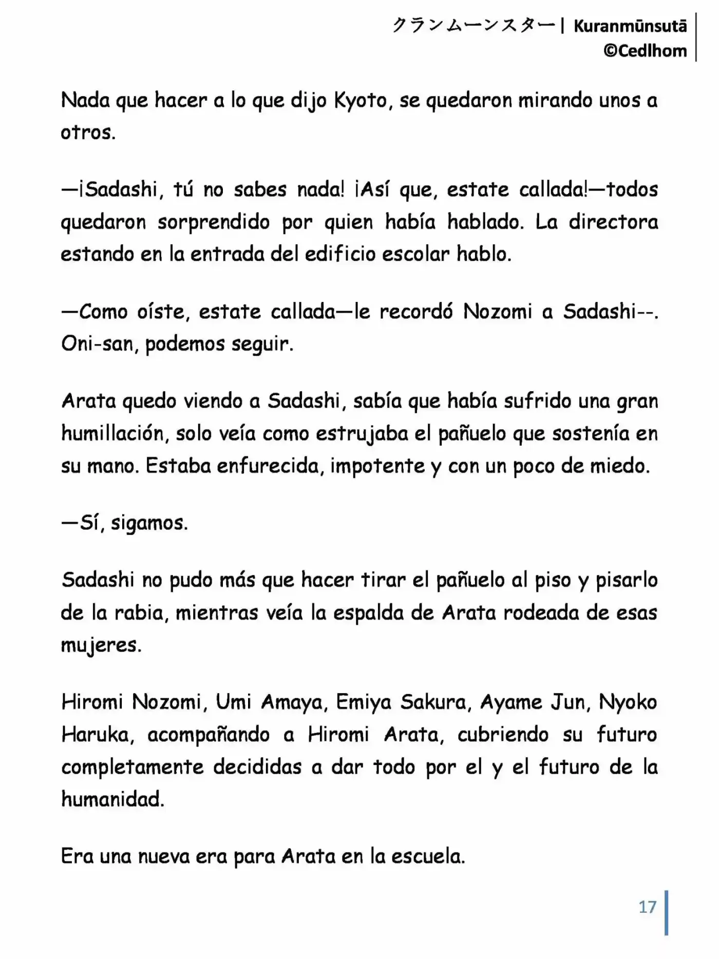 Kuranmūnsutā (Novela) - Capítulo 7 - Página 17 - LectorTMOo