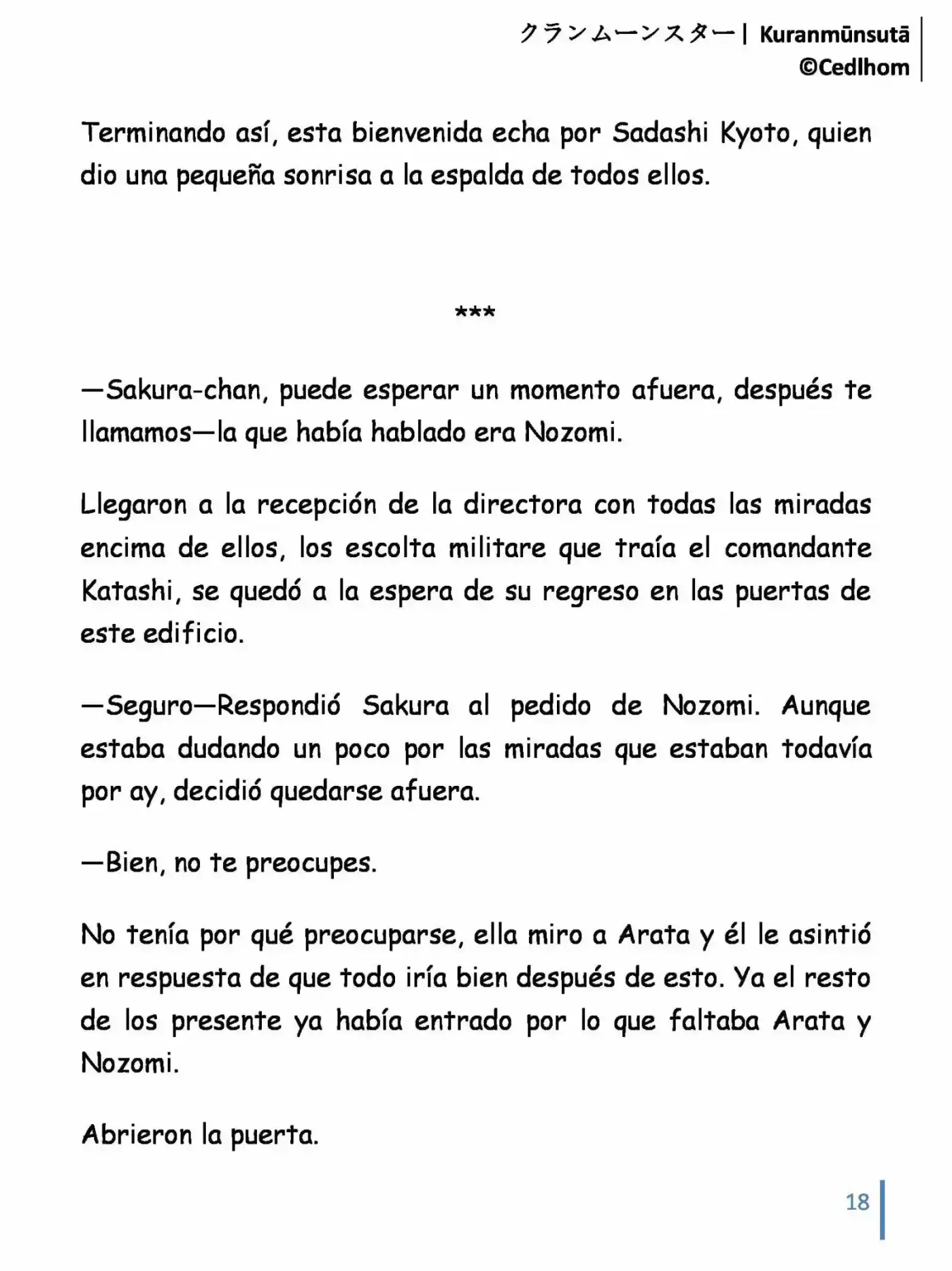Kuranmūnsutā (Novela) - Capítulo 7 - Página 18 - LectorTMOo